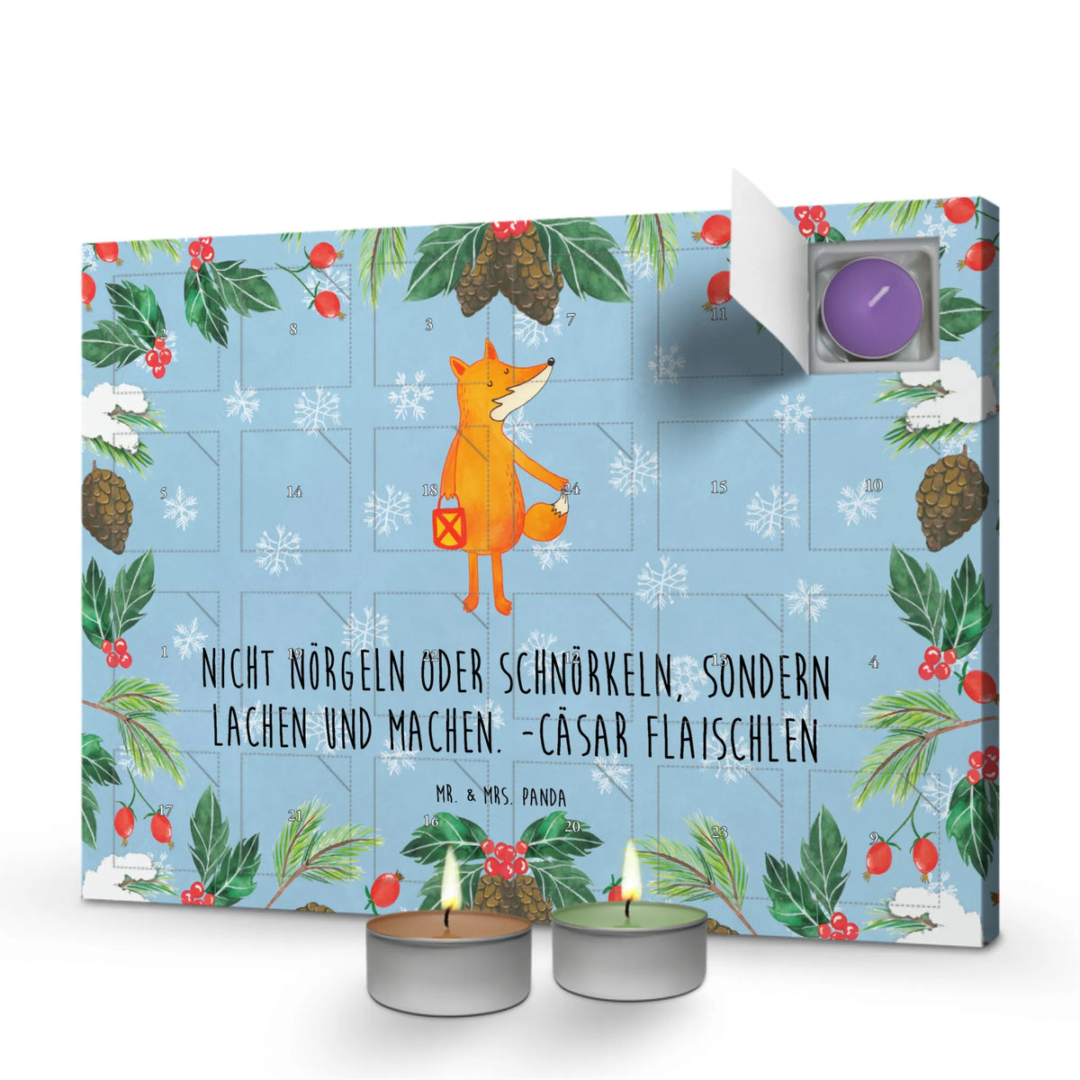 Duftkerzen Adventskalender Fuchs Laterne