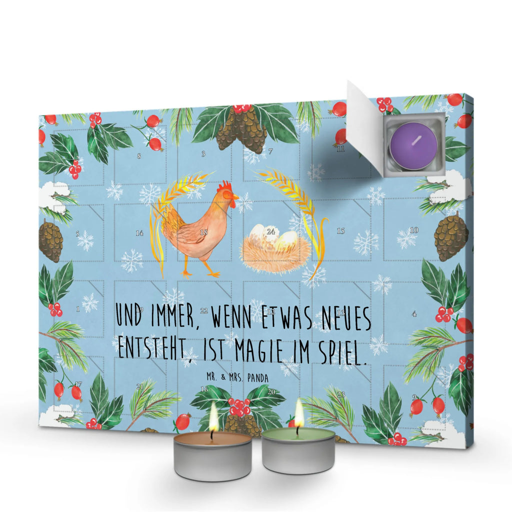 Scented candle advent calendar Chicken Proud farm, farm animals, animals, pregnancy, birth, chicken, saying, magic, eggs, yard, cock, hen, country life