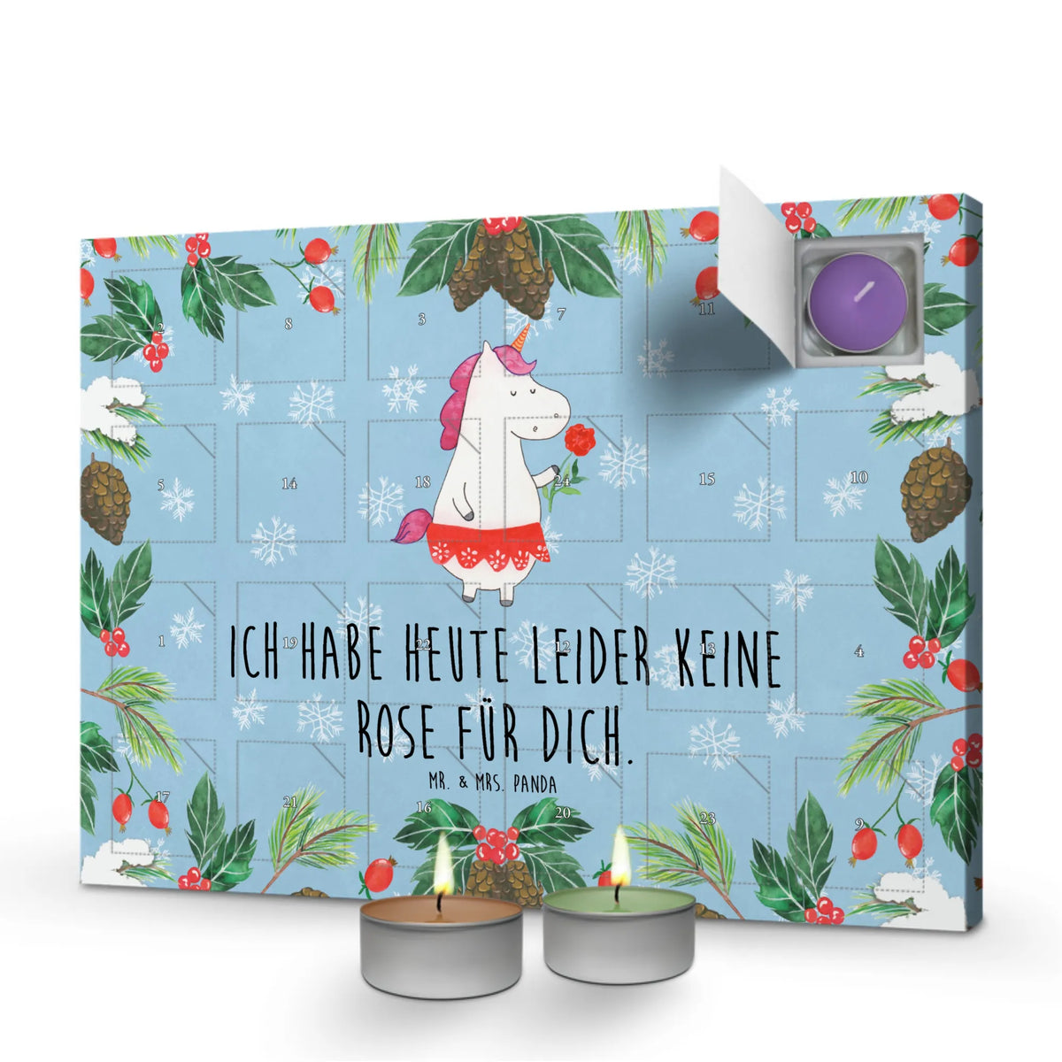 Duftkerzen Adventskalender Einhorn Dame