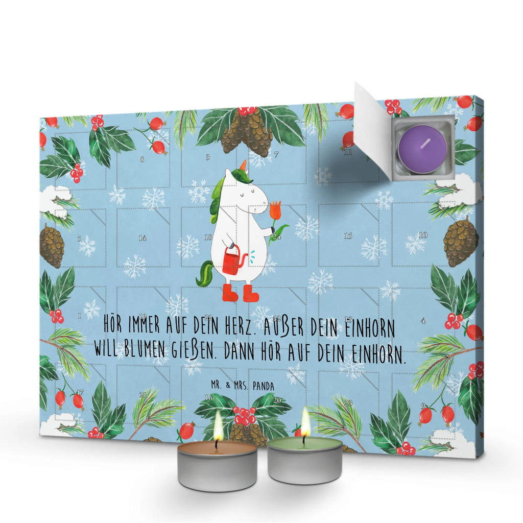 Scented candle advent calendar unicorn gardener Girlfriend gift, Flower, garden, gardener gift, gardener present, Watering-Can