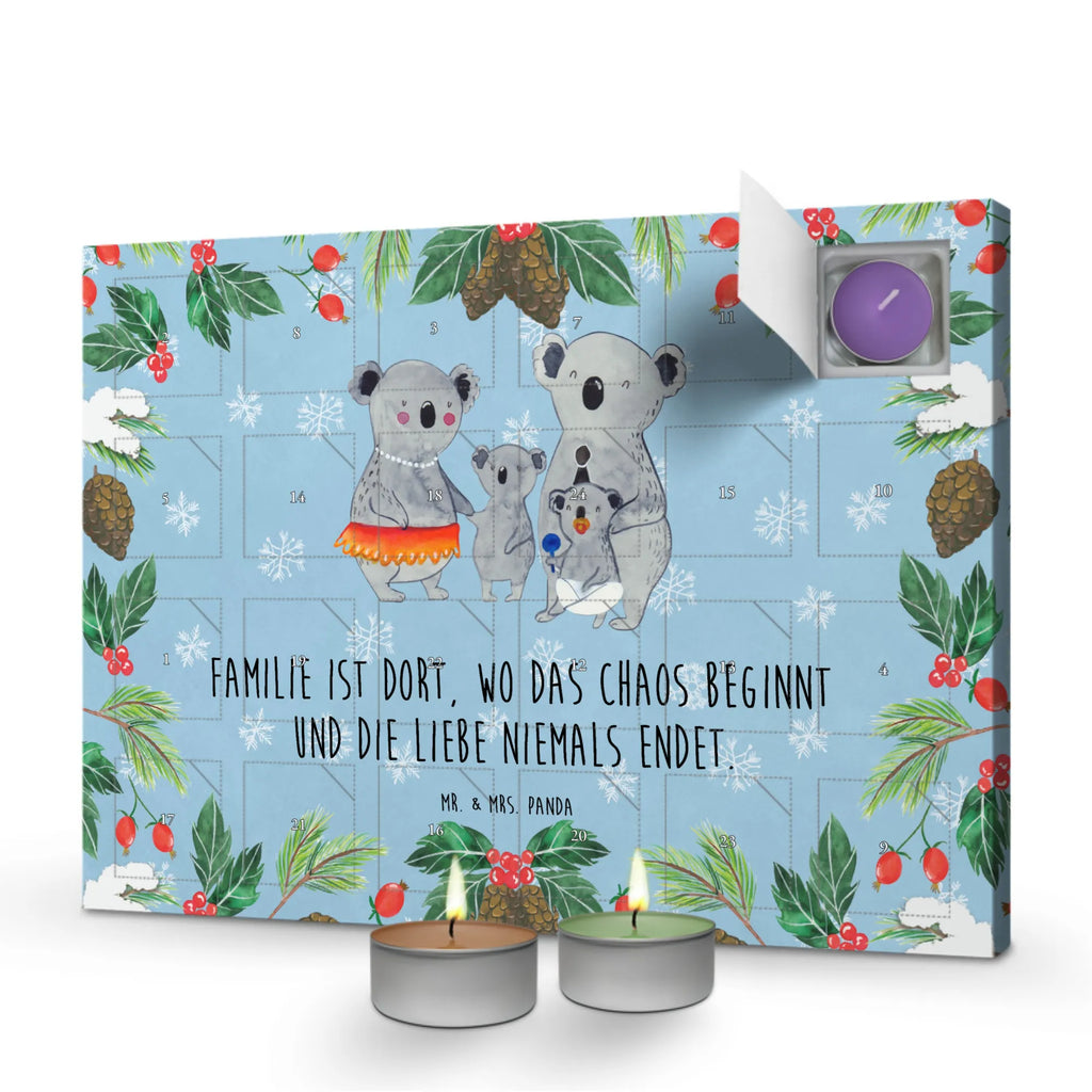 Scented candle advent calendar Koala Family Father's Day, Mother's Day, siblings, children, family life