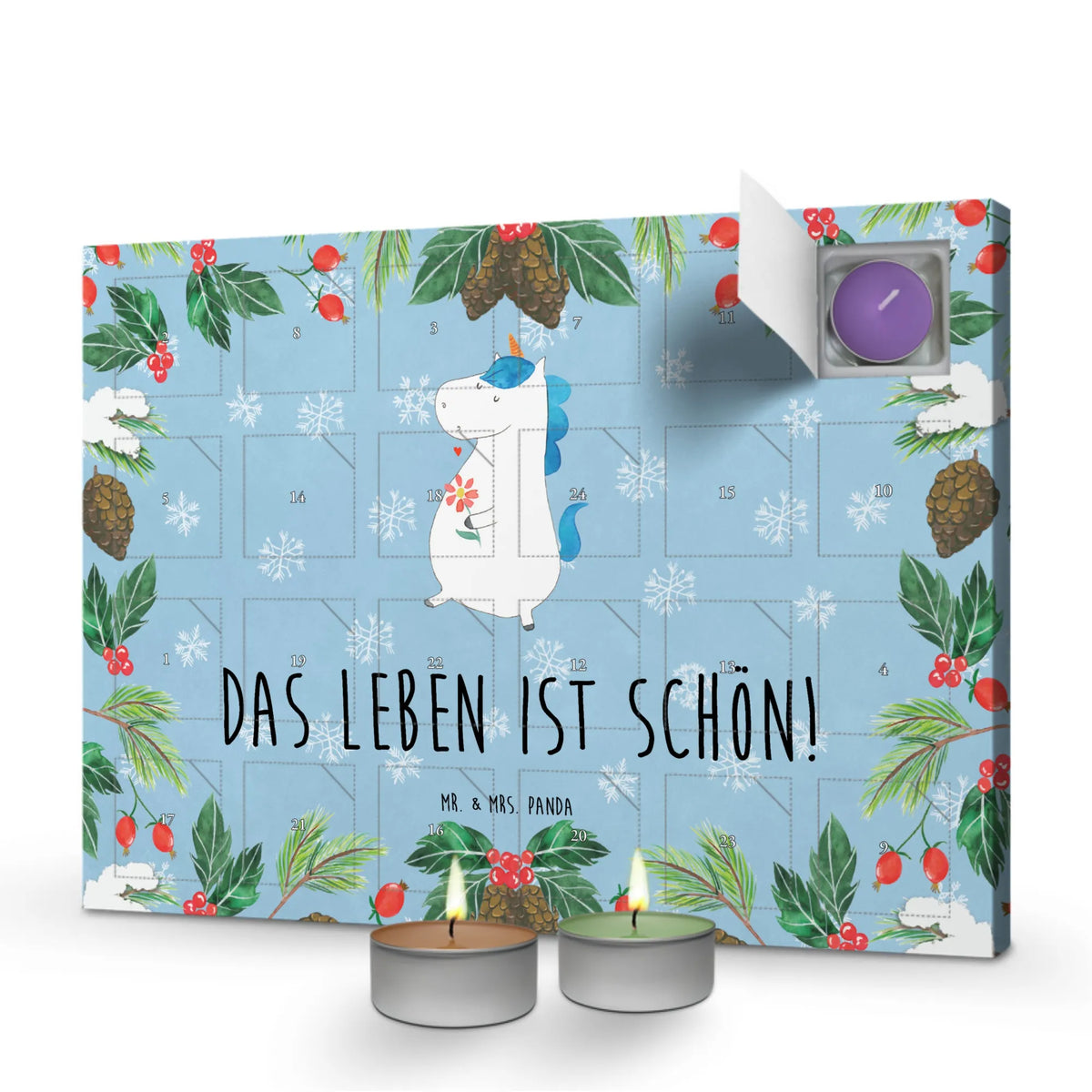 Duftkerzen Adventskalender Einhorn Spaziergang
