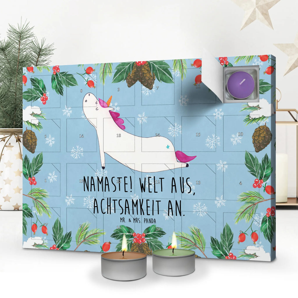 Scented candle advent calendar unicorn yoga relaxation, sweet, sports, gift, present, mindfulness