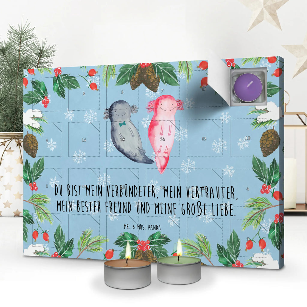 Scented candle advent calendar axolotl Girlfriend Axelotl, marine animals, Mexican walking fish, salamander, valentine's day, anniversary, friend, tail, fiancé, amphibian, proof of love, great love, husband
