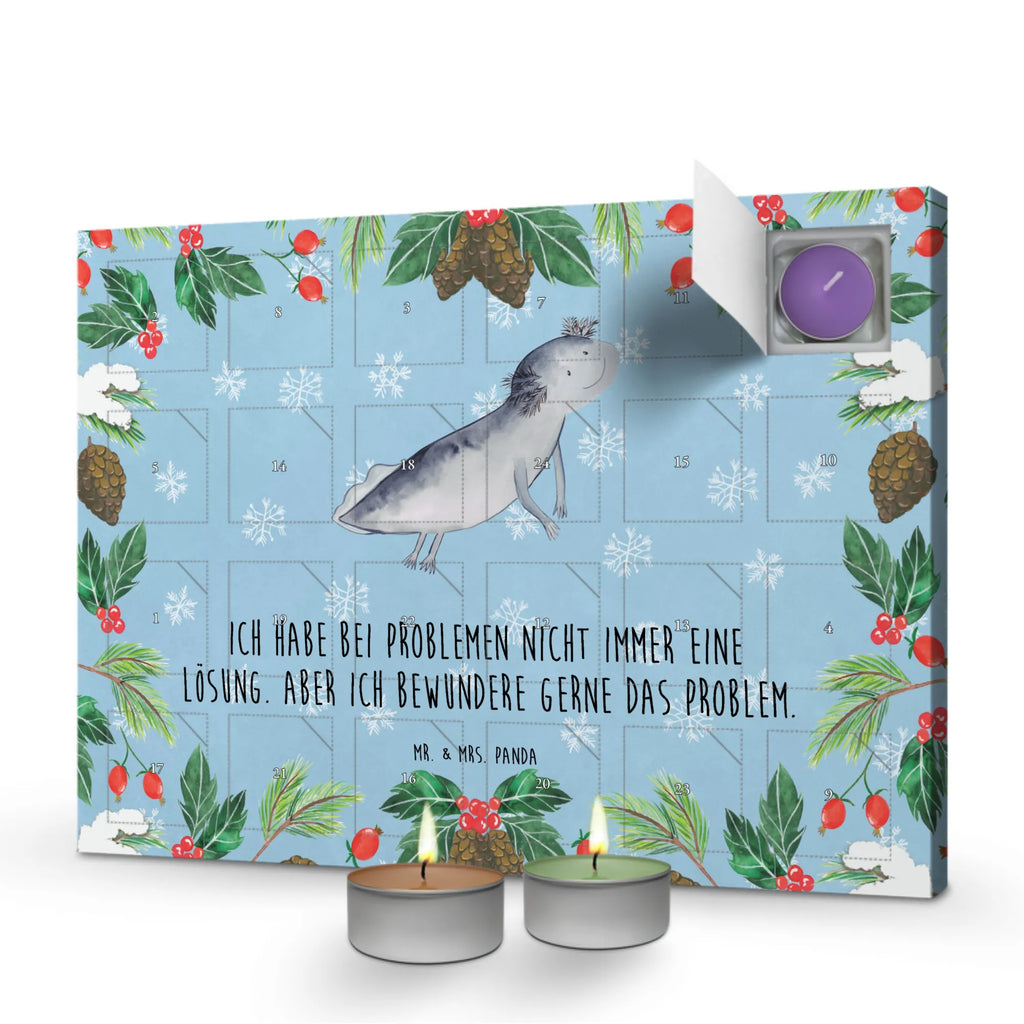 Scented candle advent calendar axolotl To swim Axelotl, marine animals, Mexican walking fish, salamander, problems, solutions, amphibians, tail