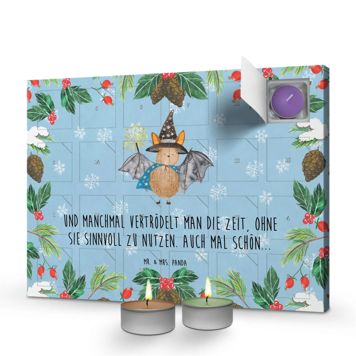 Duftkerzen Adventskalender Fledermaus Zauberer