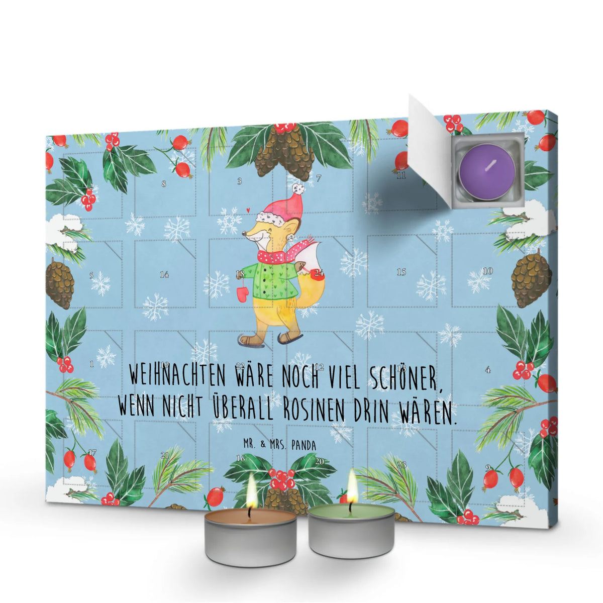 Scented candle advent calendar Fox skates