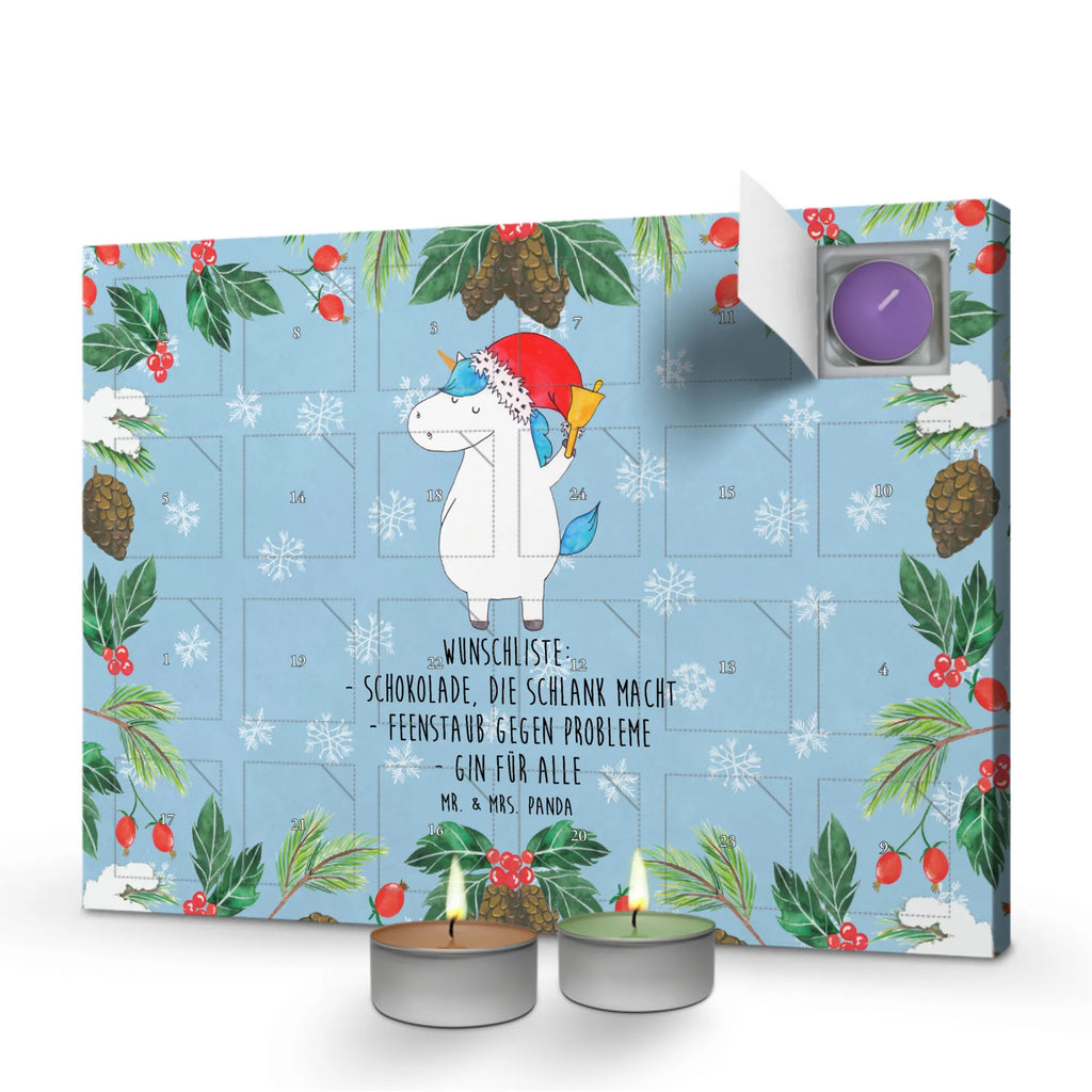 Scented candle advent calendar unicorn Santa Claus wish list, santa, fairy dust, chocolate, gift, santa claus, christmas present