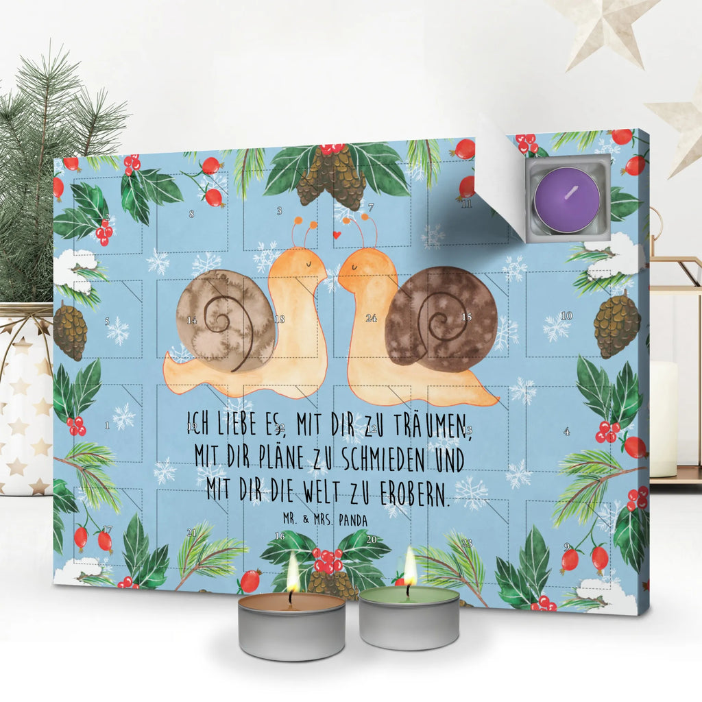 Scented candle advent calendar Snails in love Loving, Two, Together, Marriage, Proposal of marriage, Love gift, gift for her, gift for him, anniversary gift