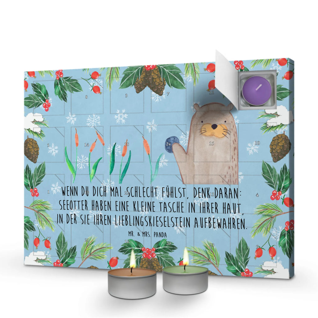 Scented candle advent calendar otter Stone animal lover, mammal, marten, otter gifts, sea otter, animal, European otter, water, baby otter, gift ideas for animal lovers, water animal, gifts for people in love, aquatic animal, water mammal, predator, Otter Sea Otter Lake Otter