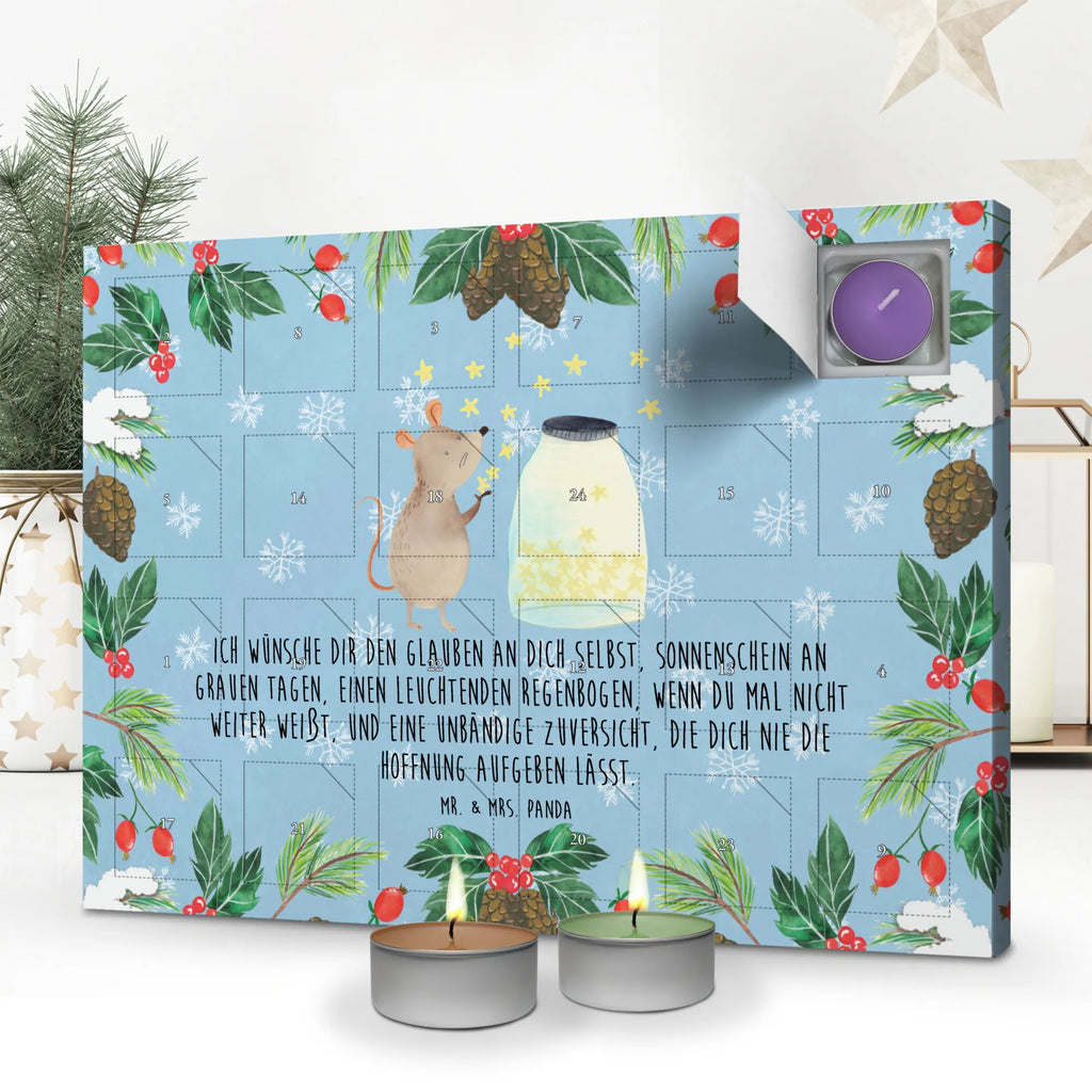 Scented candle advent calendar Mouse Stars card, gift ideas, gifts, small animals, cute, cute animal motives, hand drawn, funny sayings, good mood, special gifts, animal lover, birthday, stars, baptism, wish, hope, Mouse, first child, child, birth, baptism gift, child birthday, pregnancy