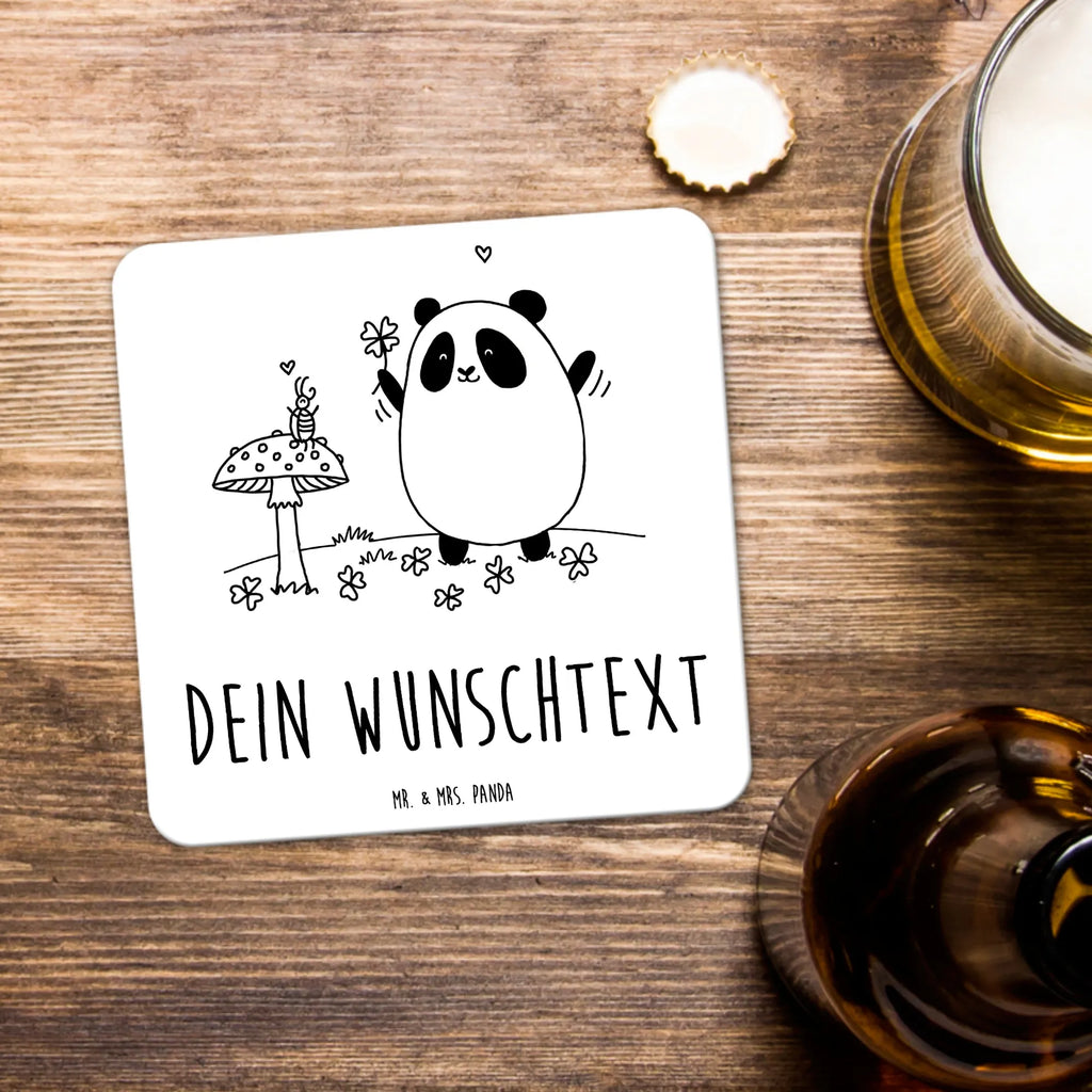 Personalisiertes Untersetzer Set Panda Glück Untersetzer Personalisiert, Untersetzer Set, Untersetzer für Tassen, Untersetzer mit Sprüchen, Personalisierte Untersetzer, Untersetzer Bedruckt, Untersetzer, Kunststoff Untersetzer, Untersetzer mit Namen, Glasuntersetzer