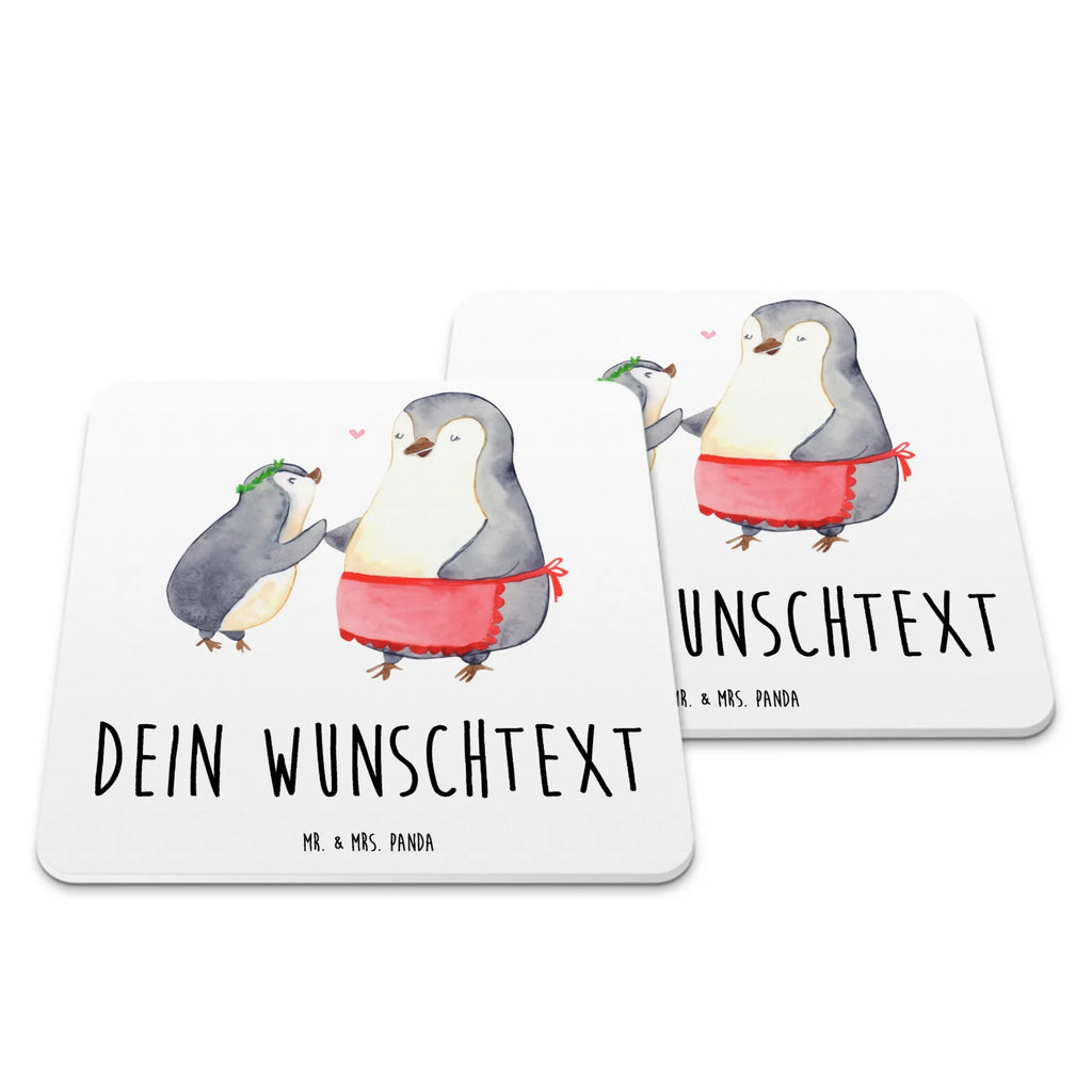Personalisiertes Untersetzer Set Pinguin mit Kind Untersetzer bedruckt, Kunststoff Untersetzer, Glasuntersetzer, Personalisierte Untersetzer, Untersetzer personalisiert, Untersetzer Set, Untersetzer für Tassen, Untersetzer mit Namen, Untersetzer, Untersetzer mit Sprüchen, Muttertag, Vatertag, Mama, Papa, Oma, Opa, Familie, Schwester, Bruder, Geschenk, Mami, Mutter, Geburststag, Mutti