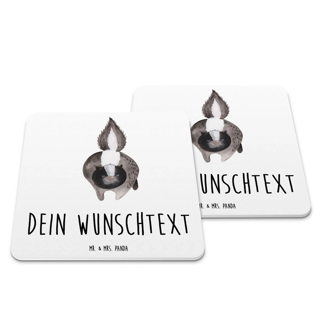 Personalisiertes Untersetzer Set Stinktier Angriff Untersetzer für Tassen, Kunststoff Untersetzer, Untersetzer mit Namen, Personalisierte Untersetzer, Untersetzer Personalisiert, Untersetzer, Untersetzer Bedruckt, Glasuntersetzer, Untersetzer mit Sprüchen, Untersetzer Set, Stinktier, Skunk, Stinker, Raubtier, wütend, Stinki, Drohung, Wildtier
