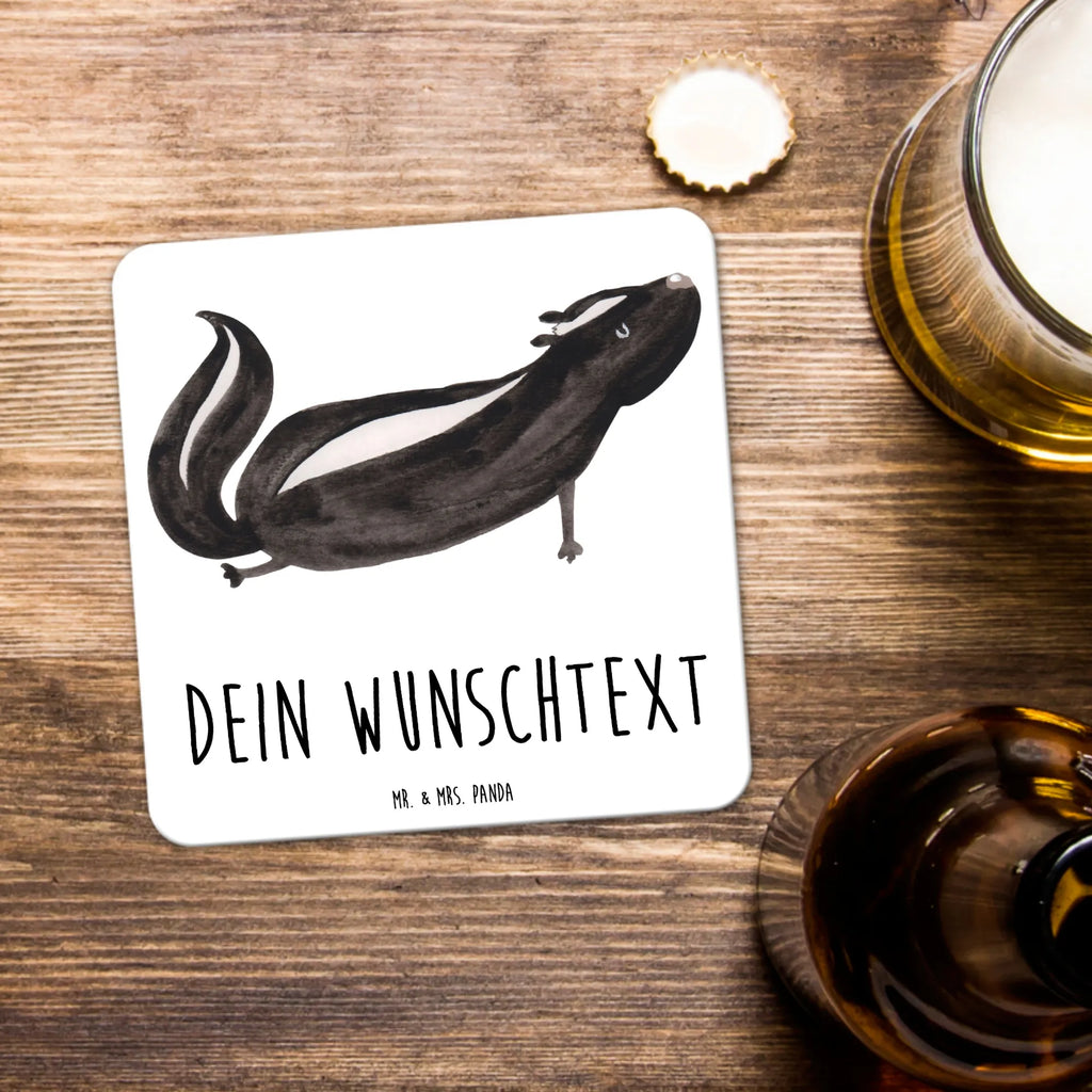 Personalisiertes Untersetzer Set Stinktier Yoga Kunststoff Untersetzer, Untersetzer Bedruckt, Untersetzer Set, Untersetzer, Untersetzer für Tassen, Untersetzer mit Namen, Untersetzer Personalisiert, Untersetzer mit Sprüchen, Glasuntersetzer, Personalisierte Untersetzer, Stinktier, Skunk, Liebe, Lache, Yoga, Stinki, Lebe, Namaste, Raubtier, Wildtier, Stinker