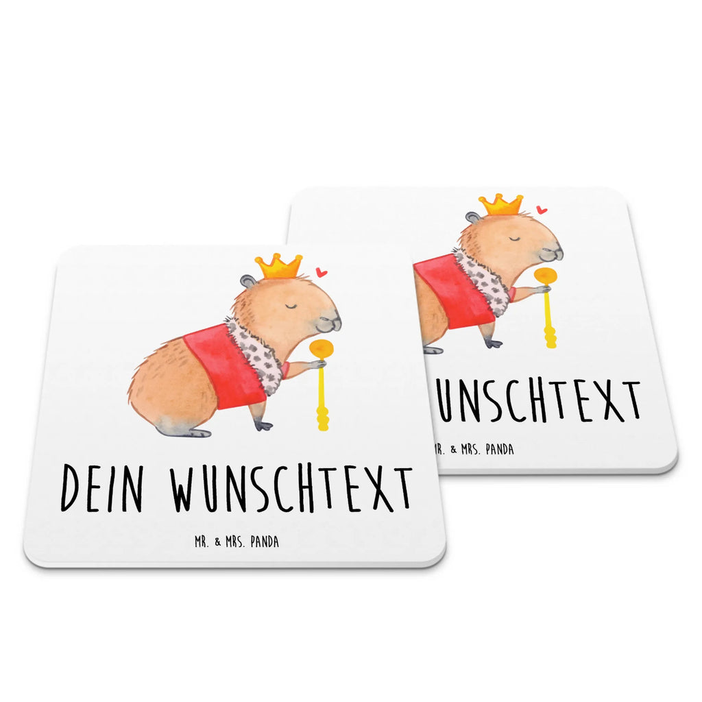 Personalisiertes Untersetzer Set Capybara König Untersetzer mit Sprüchen, Untersetzer Personalisiert, Untersetzer Bedruckt, Kunststoff Untersetzer, Untersetzer, Glasuntersetzer, Untersetzer mit Namen, Untersetzer für Tassen, Personalisierte Untersetzer, Untersetzer Set, Tiere, Lustige Sprüche, Gute Laune, Tiermotive, Capybara, König