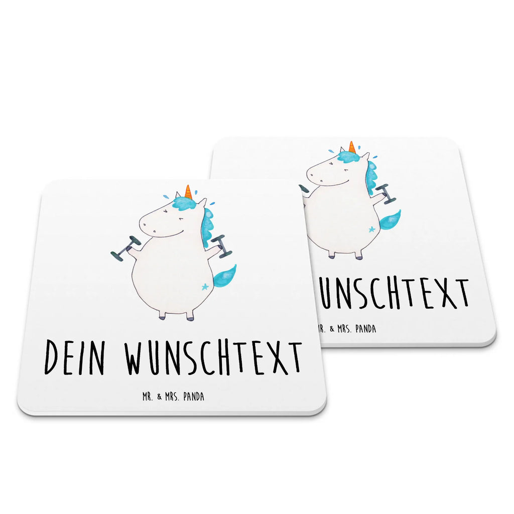 Personalised Coaster Set unicorn fitness Personalisierte Untersetzer, Einhorn, Einhörner, Einhorn Deko, Unicorn, Gym, Fitness, Fitnessstudio, Diät, Abnehmen, Sport, Pumpen, Geräte, Sixpack