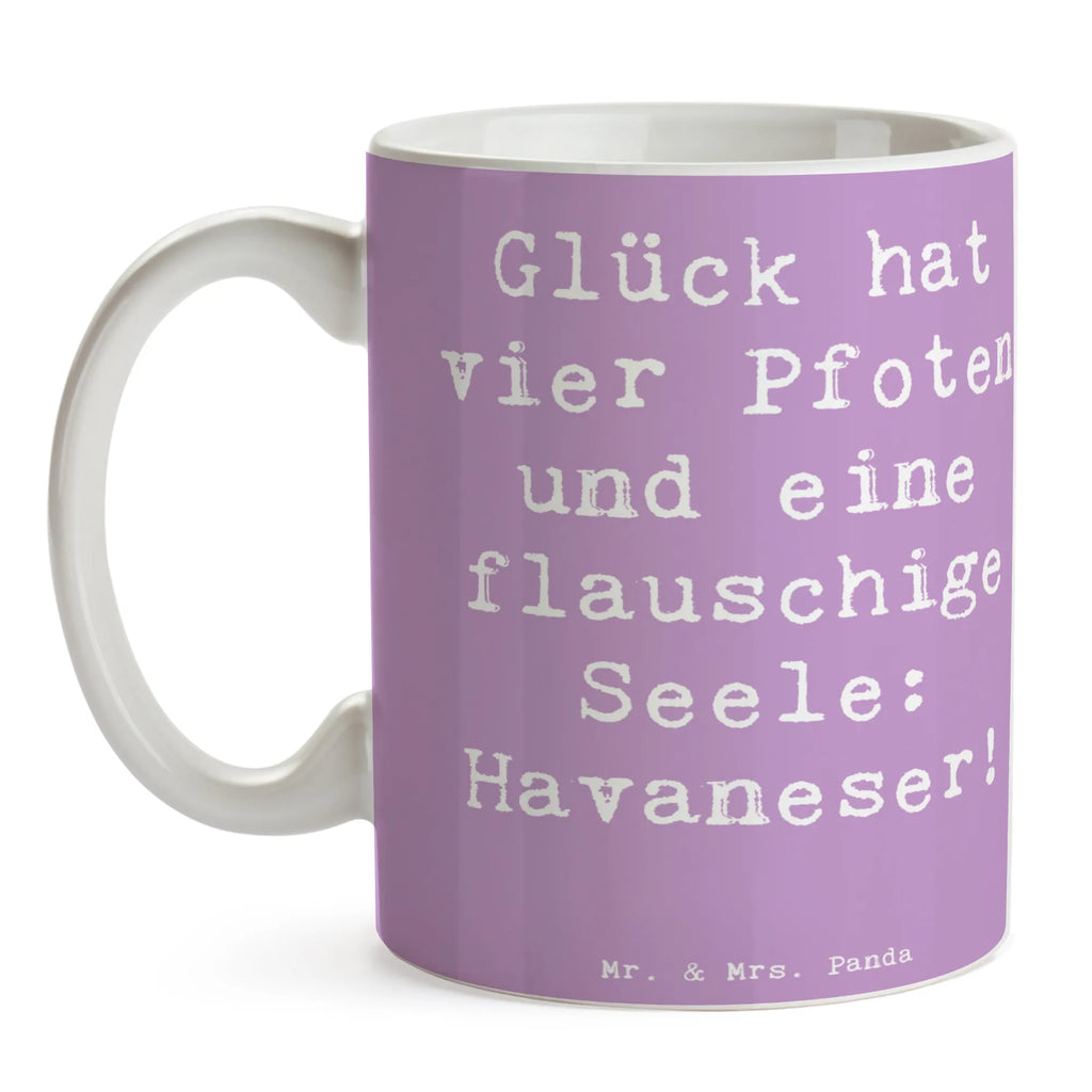 Tasse Spruch Havaneser Glück Geschenktasse, Tasse, Porzellantasse, Bürotasse, Keramiktasse, Tasse mit Zitaten, Tasse mit Motiven, Kaffeetasse, Teetasse, Hund, Hunderasse, Rassehund, Hundebesitzer, Geschenk, Tierfreund, Schenken, Welpe