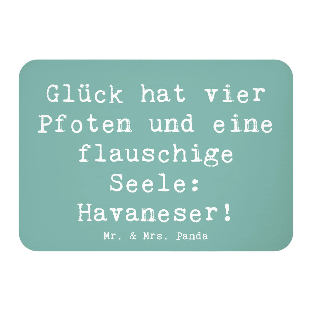 Magnet Saying Glück hat vier Pfoten und eine flauschige Seele: Havaneser! Souvenir Magnet, Kühlschrank Dekoration, Pinnwandmagnet, Dekomagnet, Motivmagnete, Kühlschrankmagnet, Whiteboard Magnet, Notiz Magnet, Hund, Hunderasse, Rassehund, Hundebesitzer, Geschenk, Tierfreund, Schenken, Welpe