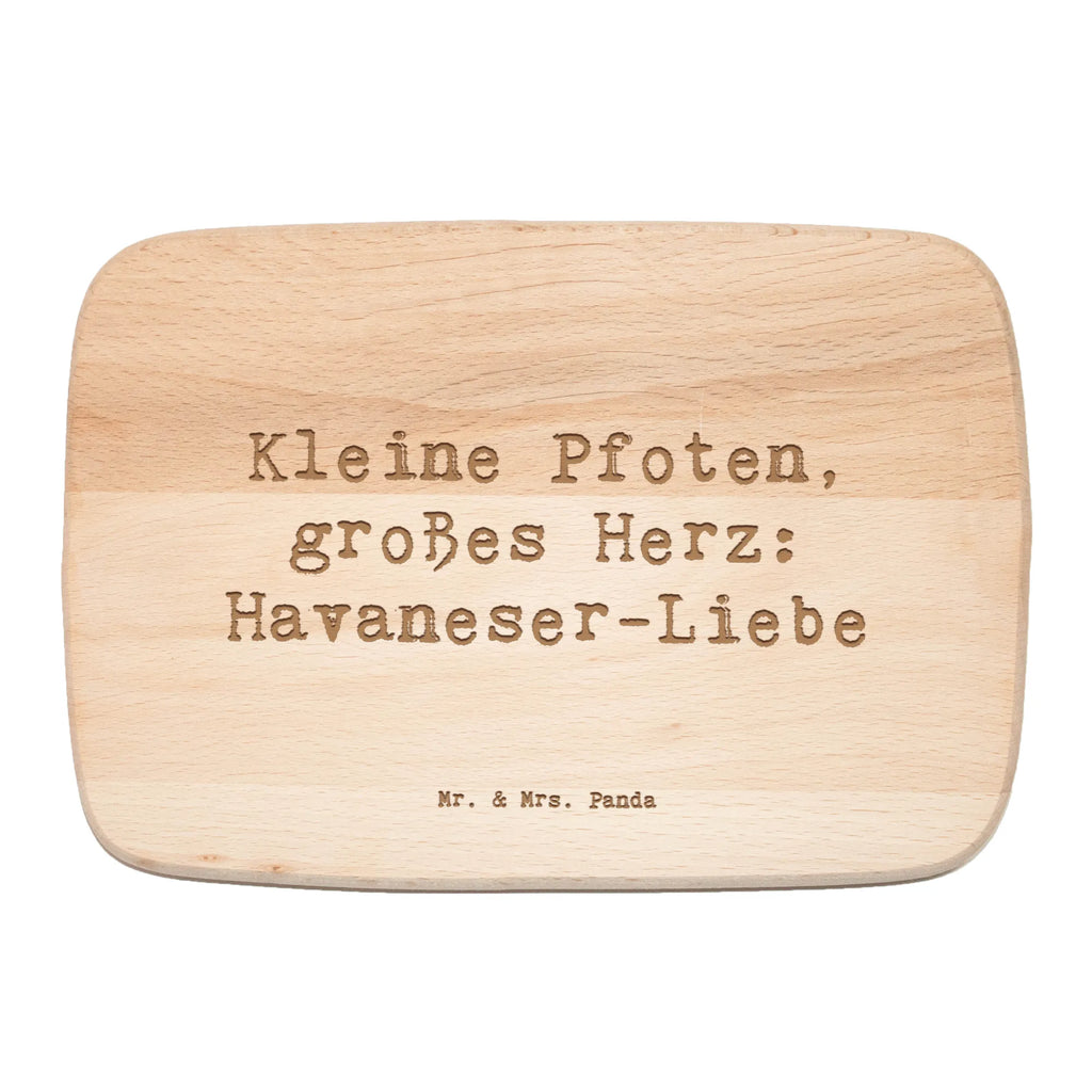 Śniadaniowa deska Przysłowie Kleine Pfoten, großes Herz: Havaneser-Liebe Pies, rasa psa, pies rasowy, właściciel psa, prezent, miłośnik zwierząt, dawanie, szczeniak