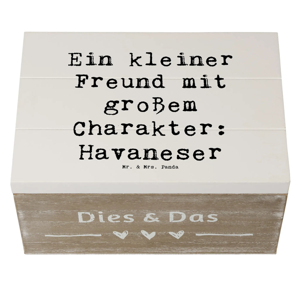 Wooden chest Saying Ein kleiner Freund mit großem Charakter: Havaneser Truhe, Erinnerungsbox, Kiste, Holzkiste, Geschenkbox, Erinnerungskiste, XXL, Aufbewahrungsbox, Geschenkdose, Schatzkiste, Dekokiste, Schatulle, Hund, Hunderasse, Rassehund, Hundebesitzer, Geschenk, Tierfreund, Schenken, Welpe