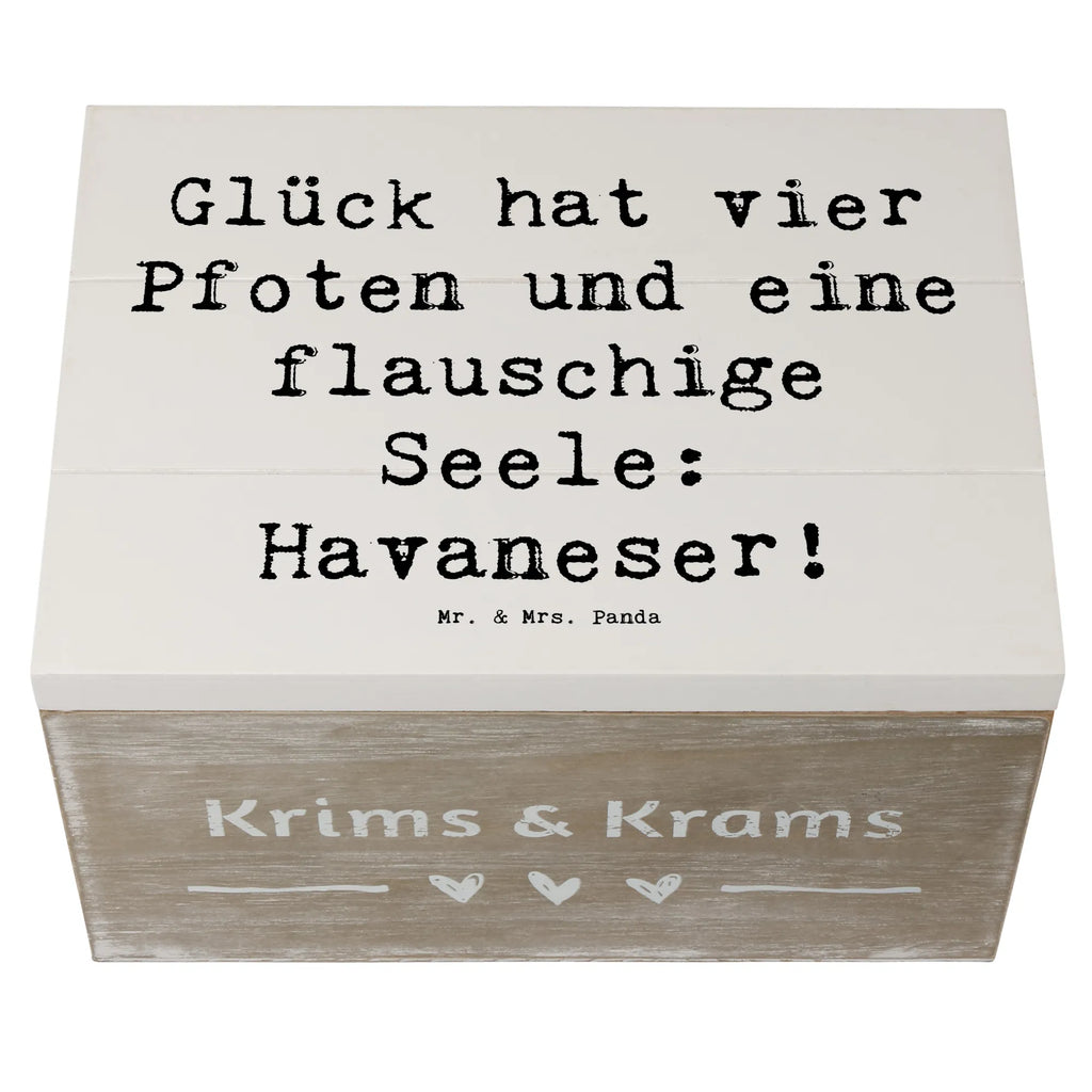 Holzkiste Spruch Havaneser Glück Holzkiste, Truhe, XXL, Geschenkdose, Schatzkiste, Erinnerungskiste, Schatulle, Dekokiste, Erinnerungsbox, Aufbewahrungsbox, Kiste, Geschenkbox, Hund, Hunderasse, Rassehund, Hundebesitzer, Geschenk, Tierfreund, Schenken, Welpe