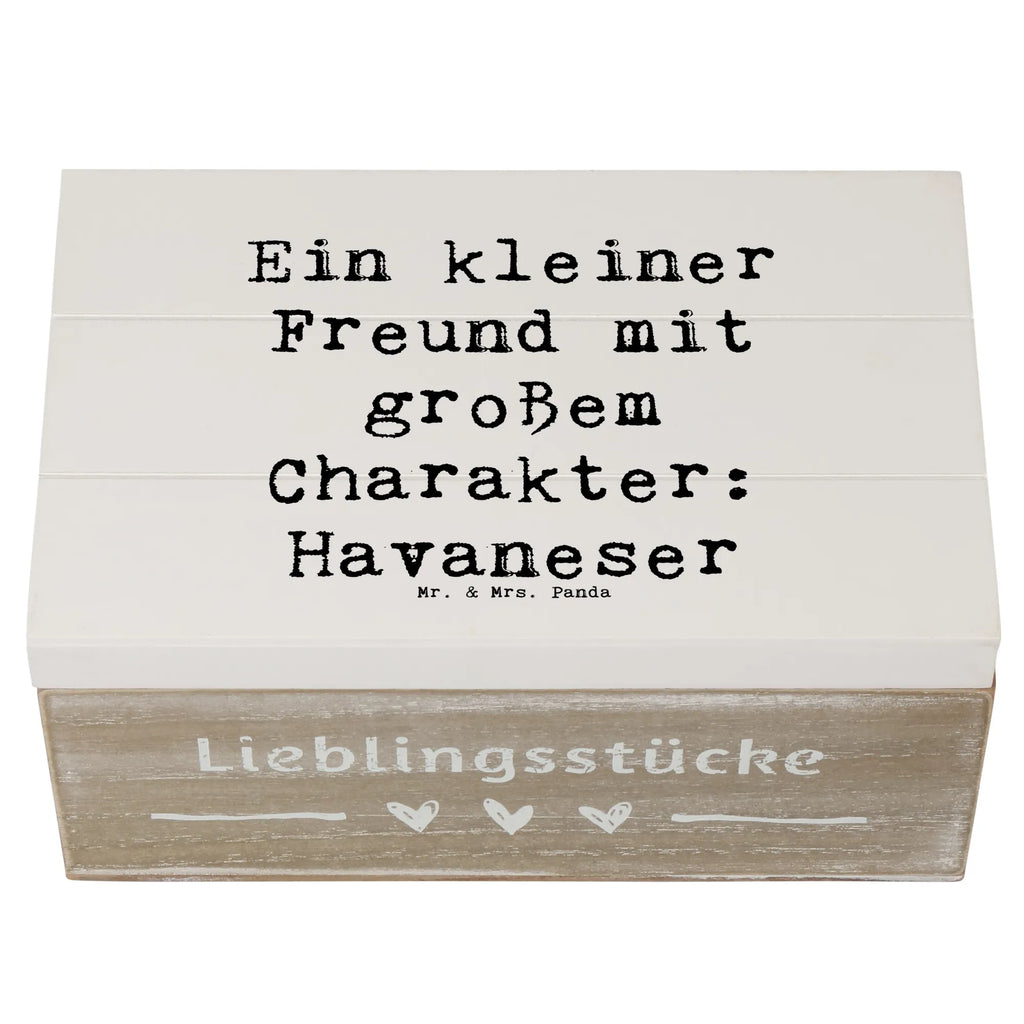 Wooden chest Saying Ein kleiner Freund mit großem Charakter: Havaneser Truhe, Erinnerungsbox, Kiste, Holzkiste, Geschenkbox, Erinnerungskiste, XXL, Aufbewahrungsbox, Geschenkdose, Schatzkiste, Dekokiste, Schatulle, Hund, Hunderasse, Rassehund, Hundebesitzer, Geschenk, Tierfreund, Schenken, Welpe