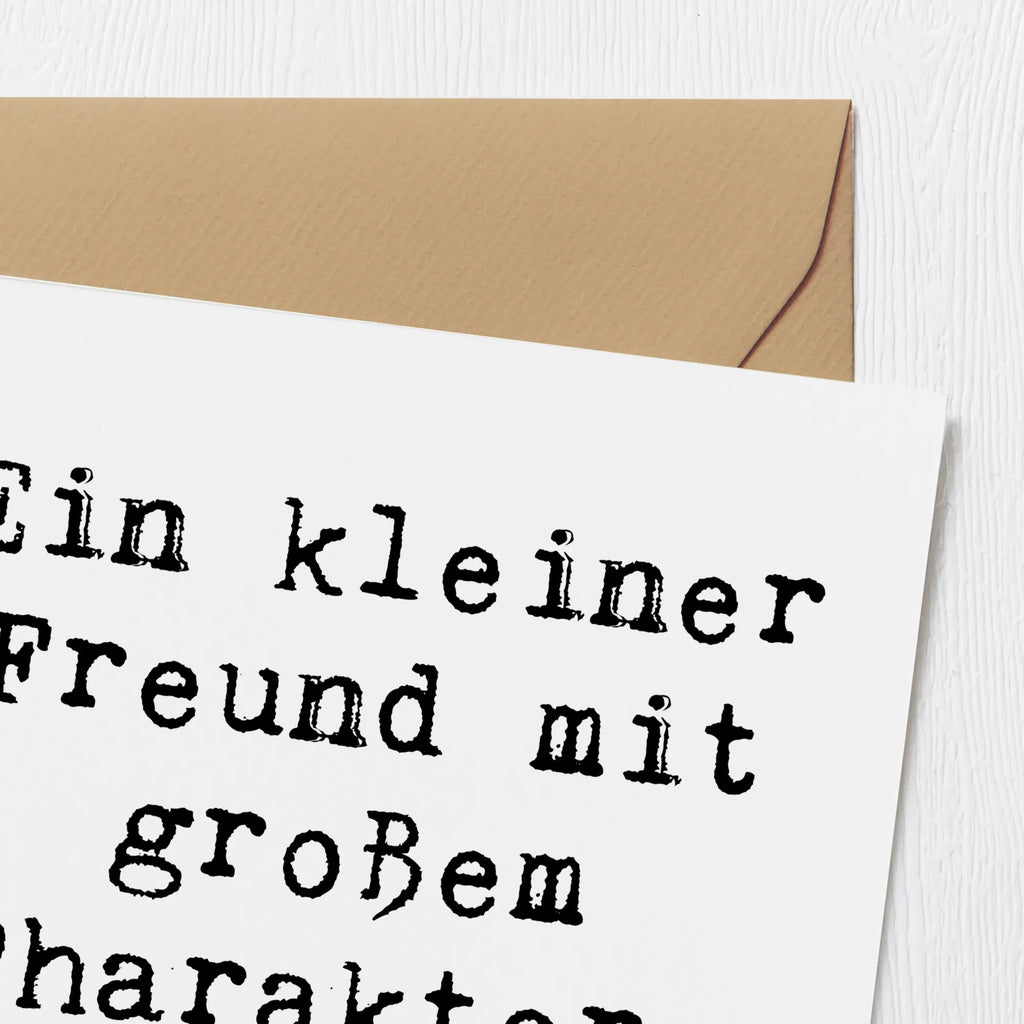 Deluxe Karte Spruch Havaneser Freund Karte, Einladungskarte, Grußkarte, Hochzeitskarte, Glückwunschkarte, Geburtstagskarte, Hochwertige Grußkarte, Hochwertige Klappkarte, Klappkarte, Hund, Hunderasse, Rassehund, Hundebesitzer, Geschenk, Tierfreund, Schenken, Welpe