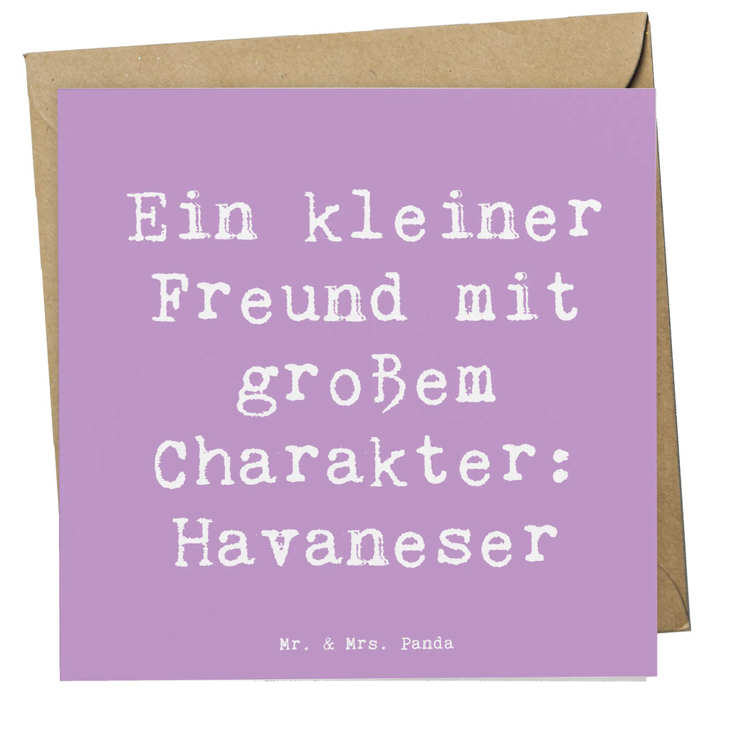 Deluxe Karte Spruch Havaneser Freund Karte, Einladungskarte, Grußkarte, Hochzeitskarte, Glückwunschkarte, Geburtstagskarte, Hochwertige Grußkarte, Hochwertige Klappkarte, Klappkarte, Hund, Hunderasse, Rassehund, Hundebesitzer, Geschenk, Tierfreund, Schenken, Welpe
