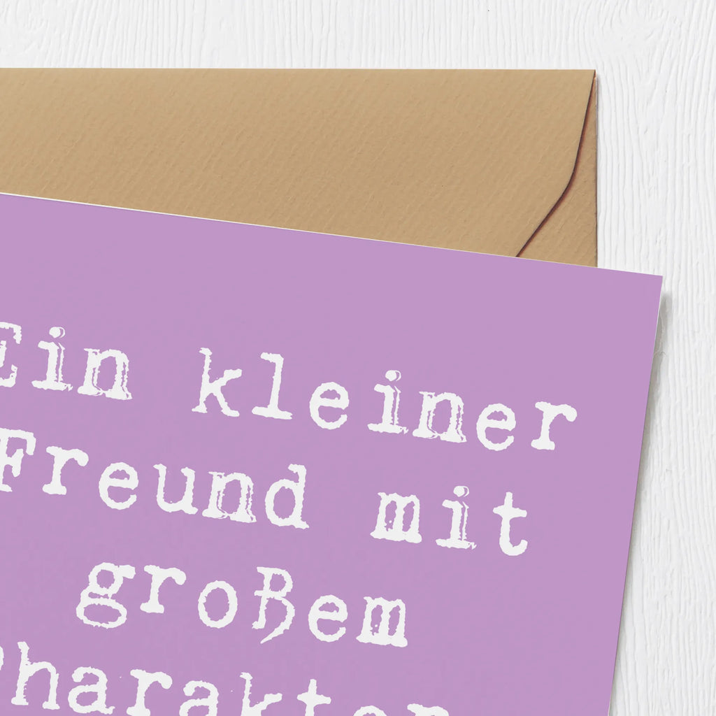 Deluxe Karte Spruch Havaneser Freund Karte, Einladungskarte, Grußkarte, Hochzeitskarte, Glückwunschkarte, Geburtstagskarte, Hochwertige Grußkarte, Hochwertige Klappkarte, Klappkarte, Hund, Hunderasse, Rassehund, Hundebesitzer, Geschenk, Tierfreund, Schenken, Welpe