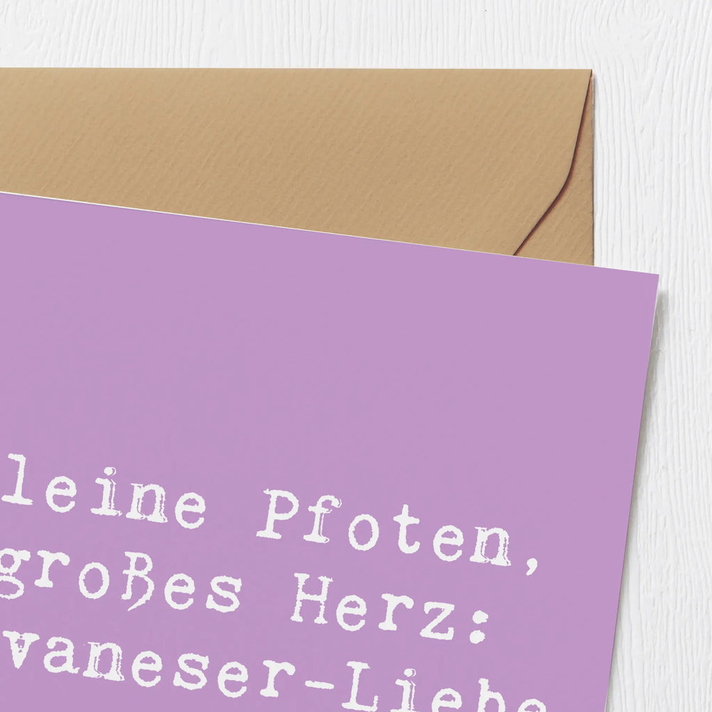 Deluxe Karte Spruch Havaneser Liebe Klappkarte, Grußkarte, Glückwunschkarte, Einladungskarte, Hochzeitskarte, Karte, Hochwertige Klappkarte, Geburtstagskarte, Hochwertige Grußkarte, Hund, Hunderasse, Rassehund, Hundebesitzer, Geschenk, Tierfreund, Schenken, Welpe