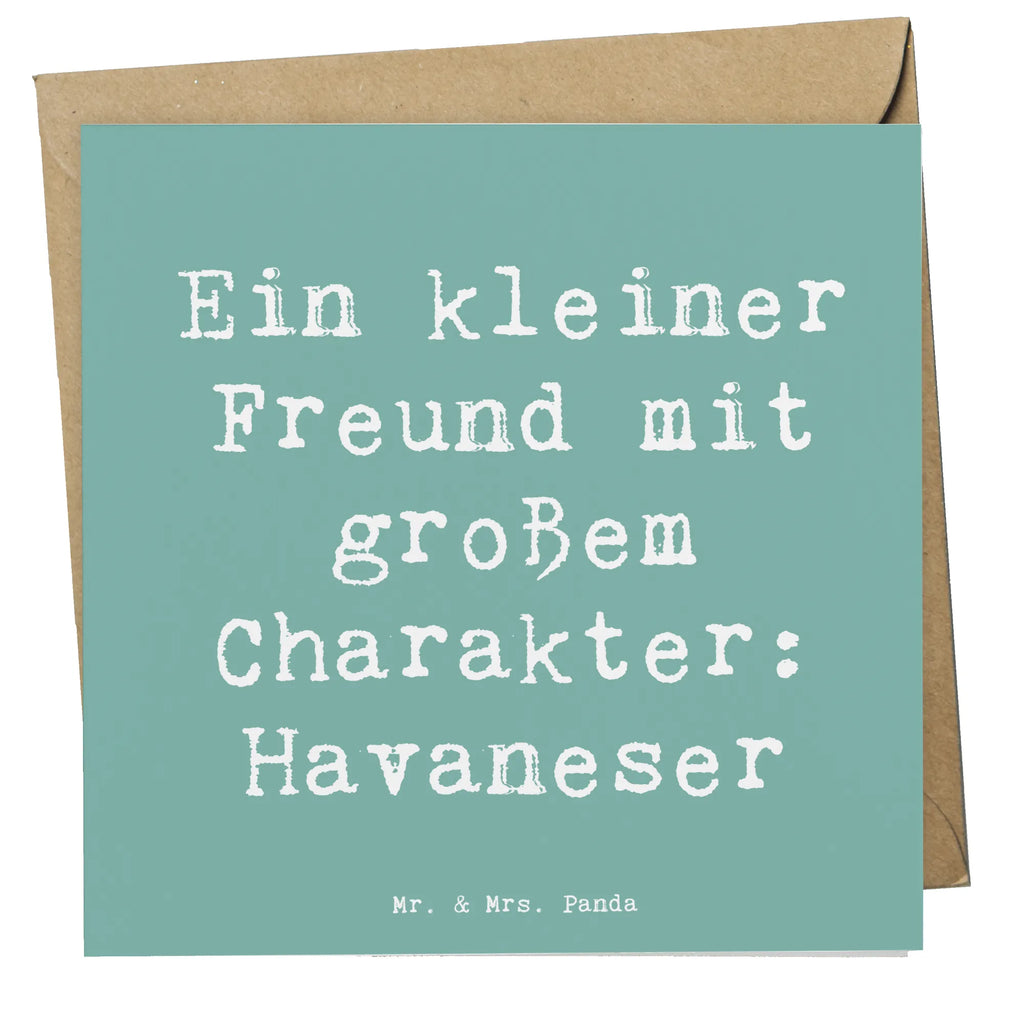 Deluxe Karte Spruch Havaneser Freund Karte, Einladungskarte, Grußkarte, Hochzeitskarte, Glückwunschkarte, Geburtstagskarte, Hochwertige Grußkarte, Hochwertige Klappkarte, Klappkarte, Hund, Hunderasse, Rassehund, Hundebesitzer, Geschenk, Tierfreund, Schenken, Welpe