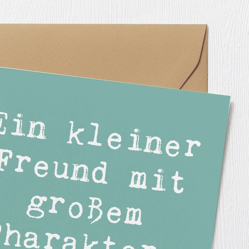 Deluxe Karte Spruch Havaneser Freund Karte, Einladungskarte, Grußkarte, Hochzeitskarte, Glückwunschkarte, Geburtstagskarte, Hochwertige Grußkarte, Hochwertige Klappkarte, Klappkarte, Hund, Hunderasse, Rassehund, Hundebesitzer, Geschenk, Tierfreund, Schenken, Welpe