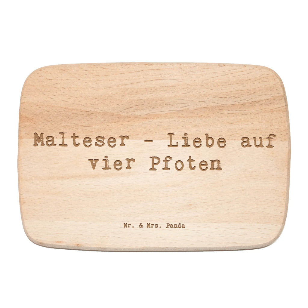 Śniadaniowa deska Przysłowie Malteser - Liebe auf vier Pfoten Pies, rasa psa, pies rasowy, właściciel psa, prezent, miłośnik zwierząt, dawanie, szczeniak