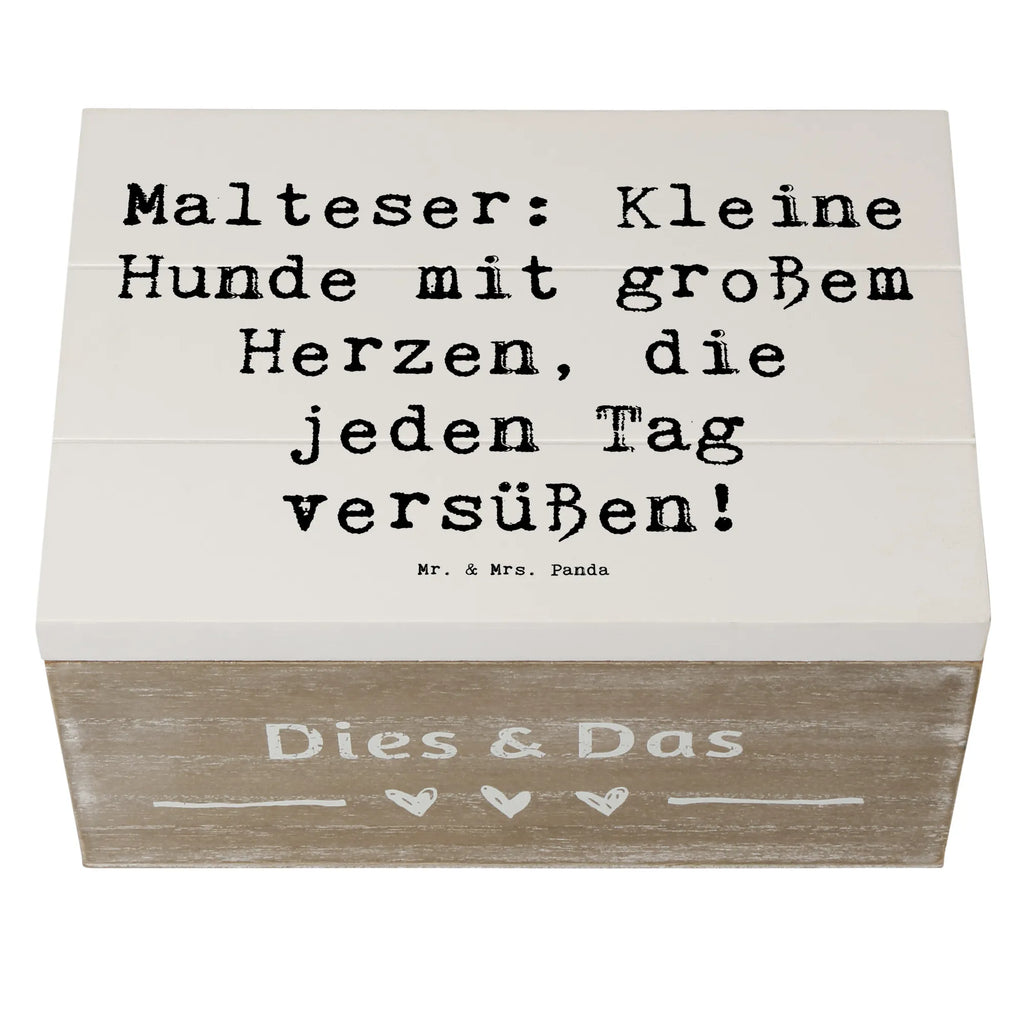Holzkiste Spruch Malteser Herz Geschenkdose, Erinnerungskiste, XXL, Truhe, Erinnerungsbox, Dekokiste, Schatulle, Holzkiste, Aufbewahrungsbox, Kiste, Schatzkiste, Geschenkbox, Hund, Hunderasse, Rassehund, Hundebesitzer, Geschenk, Tierfreund, Schenken, Welpe