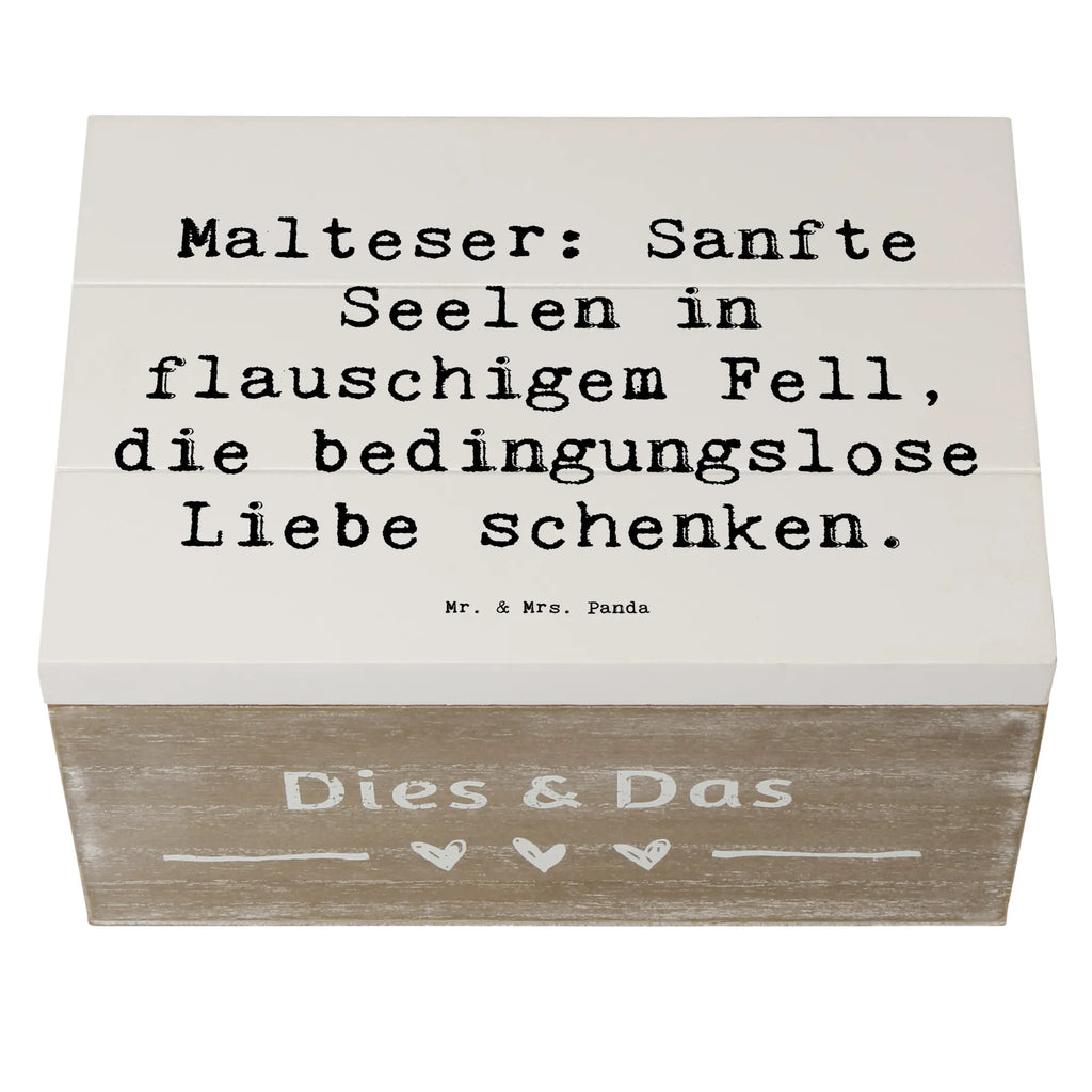 Holzkiste Spruch Malteser Liebe Truhe, Erinnerungsbox, Geschenkdose, Holzkiste, Dekokiste, Kiste, Schatzkiste, Erinnerungskiste, Schatulle, XXL, Aufbewahrungsbox, Geschenkbox, Hund, Hunderasse, Rassehund, Hundebesitzer, Geschenk, Tierfreund, Schenken, Welpe