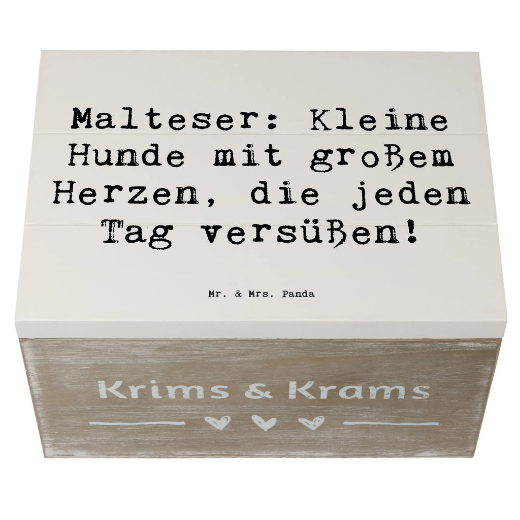 Holzkiste Spruch Malteser Herz Geschenkdose, Erinnerungskiste, XXL, Truhe, Erinnerungsbox, Dekokiste, Schatulle, Holzkiste, Aufbewahrungsbox, Kiste, Schatzkiste, Geschenkbox, Hund, Hunderasse, Rassehund, Hundebesitzer, Geschenk, Tierfreund, Schenken, Welpe