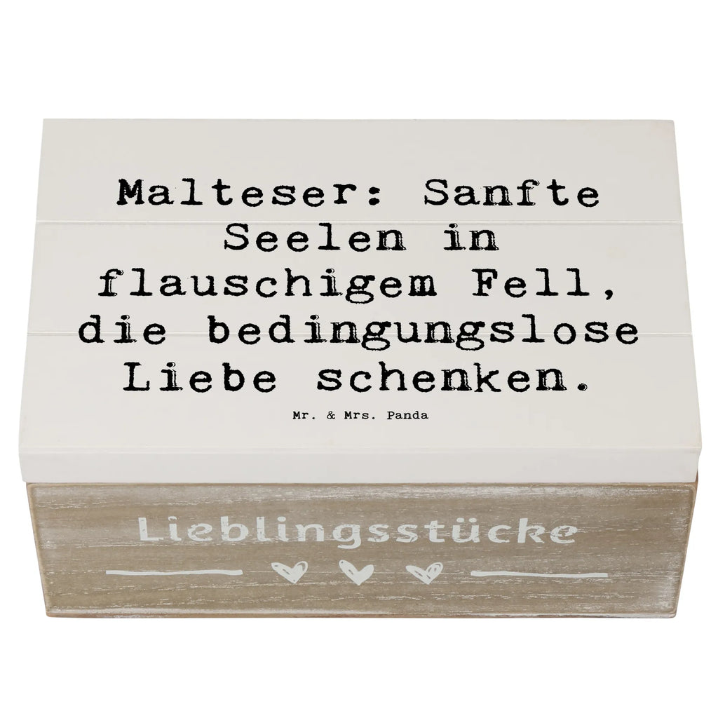 Holzkiste Spruch Malteser Liebe Truhe, Erinnerungsbox, Geschenkdose, Holzkiste, Dekokiste, Kiste, Schatzkiste, Erinnerungskiste, Schatulle, XXL, Aufbewahrungsbox, Geschenkbox, Hund, Hunderasse, Rassehund, Hundebesitzer, Geschenk, Tierfreund, Schenken, Welpe