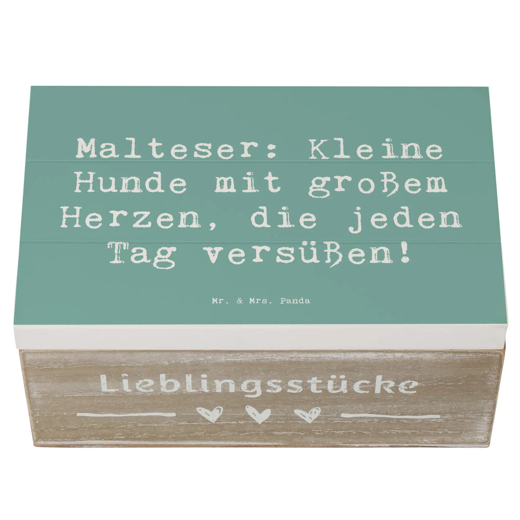 Holzkiste Spruch Malteser Herz Geschenkdose, Erinnerungskiste, XXL, Truhe, Erinnerungsbox, Dekokiste, Schatulle, Holzkiste, Aufbewahrungsbox, Kiste, Schatzkiste, Geschenkbox, Hund, Hunderasse, Rassehund, Hundebesitzer, Geschenk, Tierfreund, Schenken, Welpe