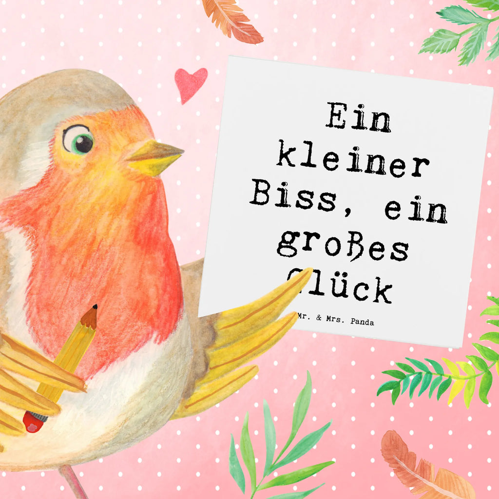 Deluxe Karte Spruch Malteser Glücks-Biss Karte, Hochwertige Klappkarte, Grußkarte, Glückwunschkarte, Hochzeitskarte, Hochwertige Grußkarte, Einladungskarte, Geburtstagskarte, Klappkarte, Hund, Hunderasse, Rassehund, Hundebesitzer, Geschenk, Tierfreund, Schenken, Welpe