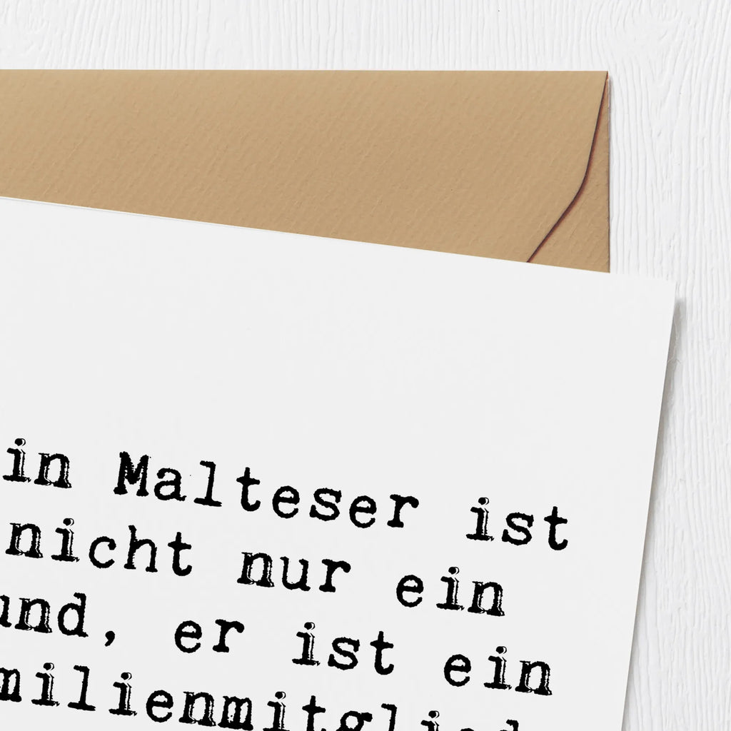 Deluxe Karte Spruch Malteser Liebe Einladungskarte, Grußkarte, Geburtstagskarte, Hochzeitskarte, Klappkarte, Hochwertige Klappkarte, Glückwunschkarte, Karte, Hochwertige Grußkarte, Hund, Hunderasse, Rassehund, Hundebesitzer, Geschenk, Tierfreund, Schenken, Welpe