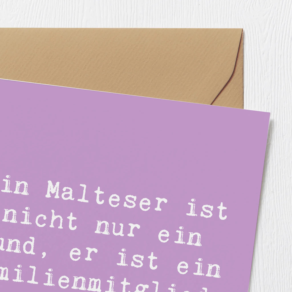 Deluxe Karte Spruch Malteser Liebe Einladungskarte, Grußkarte, Geburtstagskarte, Hochzeitskarte, Klappkarte, Hochwertige Klappkarte, Glückwunschkarte, Karte, Hochwertige Grußkarte, Hund, Hunderasse, Rassehund, Hundebesitzer, Geschenk, Tierfreund, Schenken, Welpe
