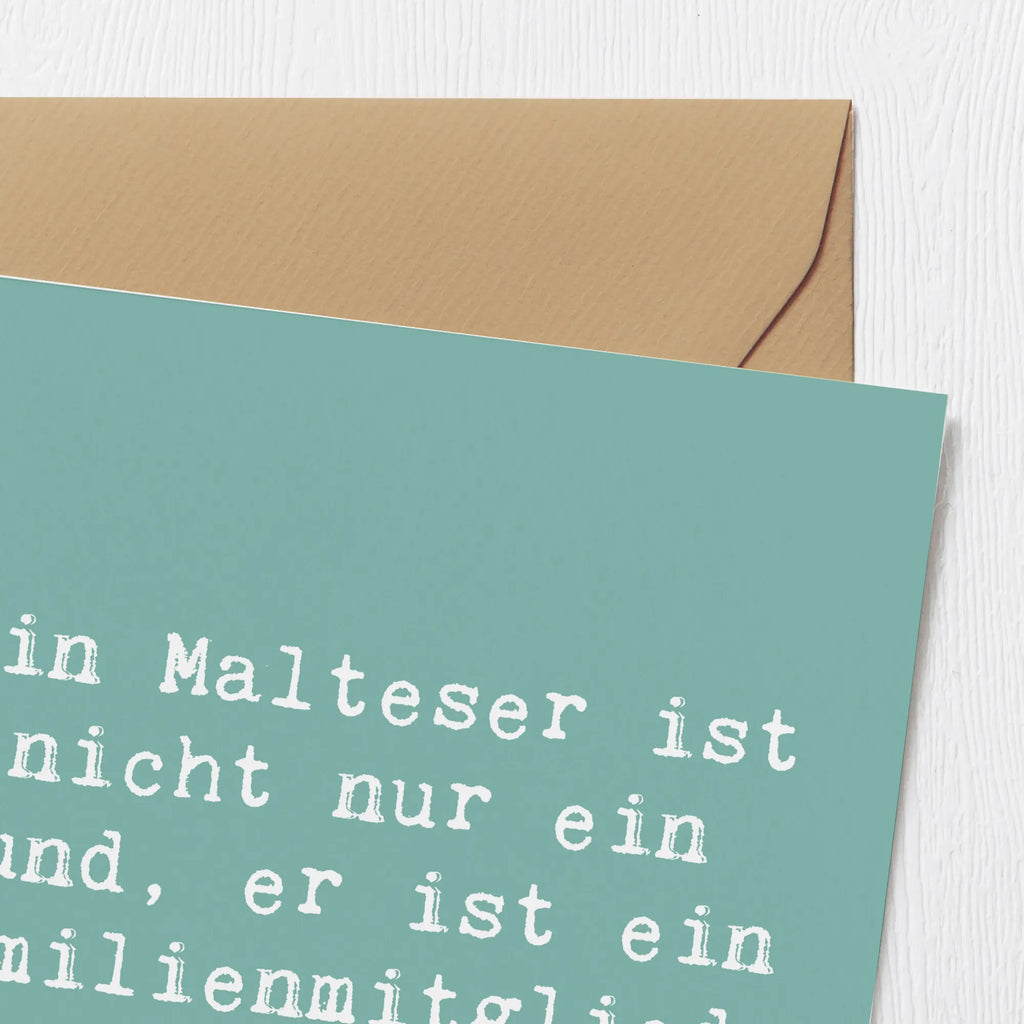 Deluxe Karte Spruch Malteser Liebe Einladungskarte, Grußkarte, Geburtstagskarte, Hochzeitskarte, Klappkarte, Hochwertige Klappkarte, Glückwunschkarte, Karte, Hochwertige Grußkarte, Hund, Hunderasse, Rassehund, Hundebesitzer, Geschenk, Tierfreund, Schenken, Welpe