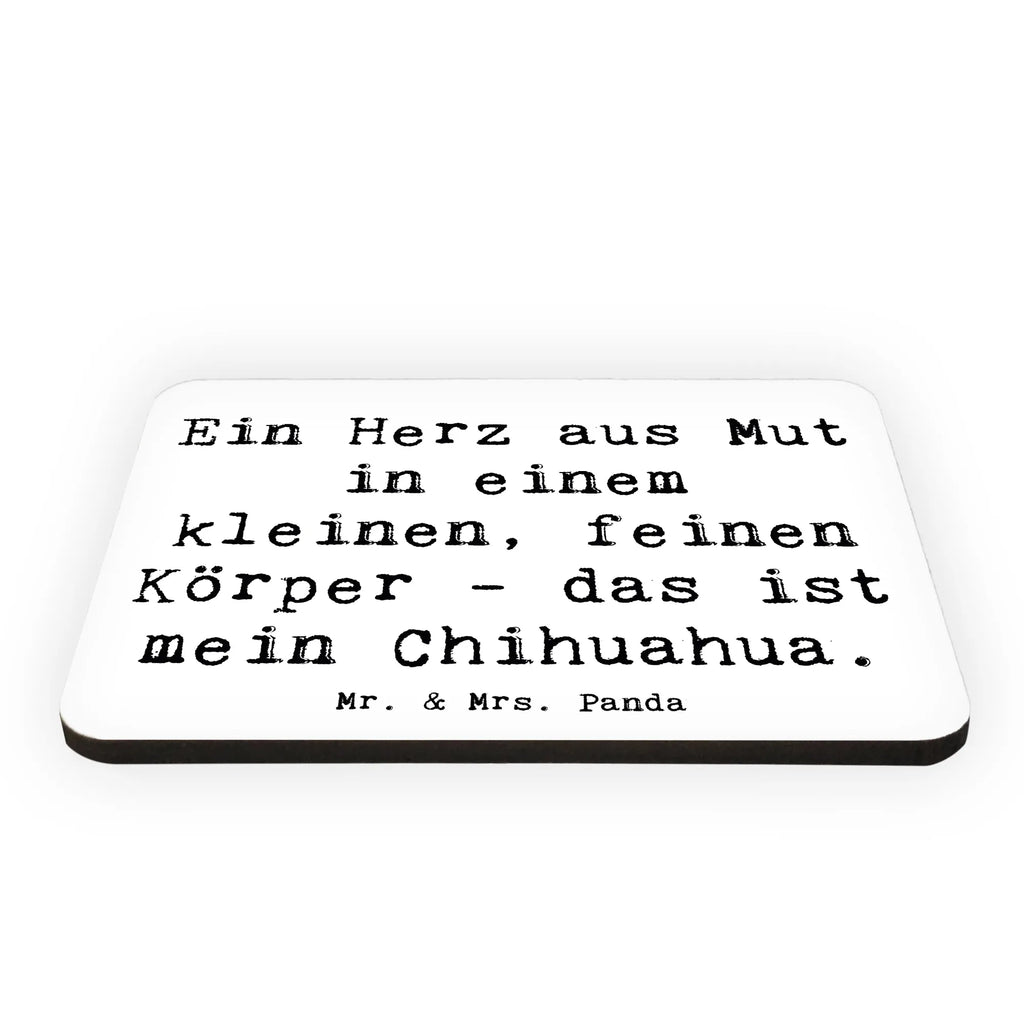 Magnet Saying Ein Herz aus Mut in einem kleinen, feinen Körper - das ist mein Chihuahua. Kühlschrankmagnet, Souvenir Magnet, Dekomagnet, Notiz Magnet, Pinnwandmagnet, Whiteboard Magnet, Kühlschrank Dekoration, Motivmagnete, Hund, Hunderasse, Rassehund, Hundebesitzer, Geschenk, Tierfreund, Schenken, Welpe