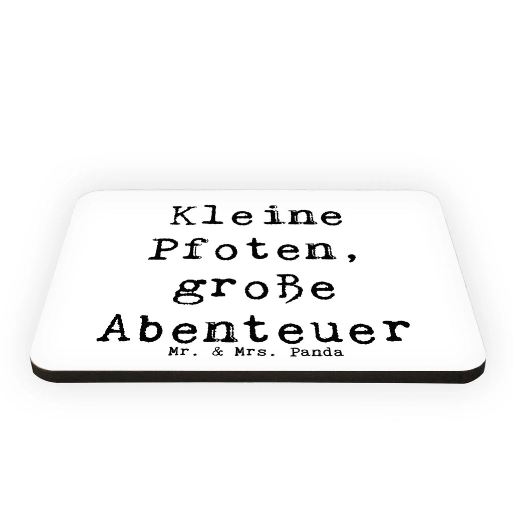 Magnet Saying Kleine Pfoten, große Abenteuer Notiz Magnet, Dekomagnet, Kühlschrankmagnet, Pinnwandmagnet, Souvenir Magnet, Motivmagnete, Whiteboard Magnet, Kühlschrank Dekoration, Hund, Hunderasse, Rassehund, Hundebesitzer, Geschenk, Tierfreund, Schenken, Welpe
