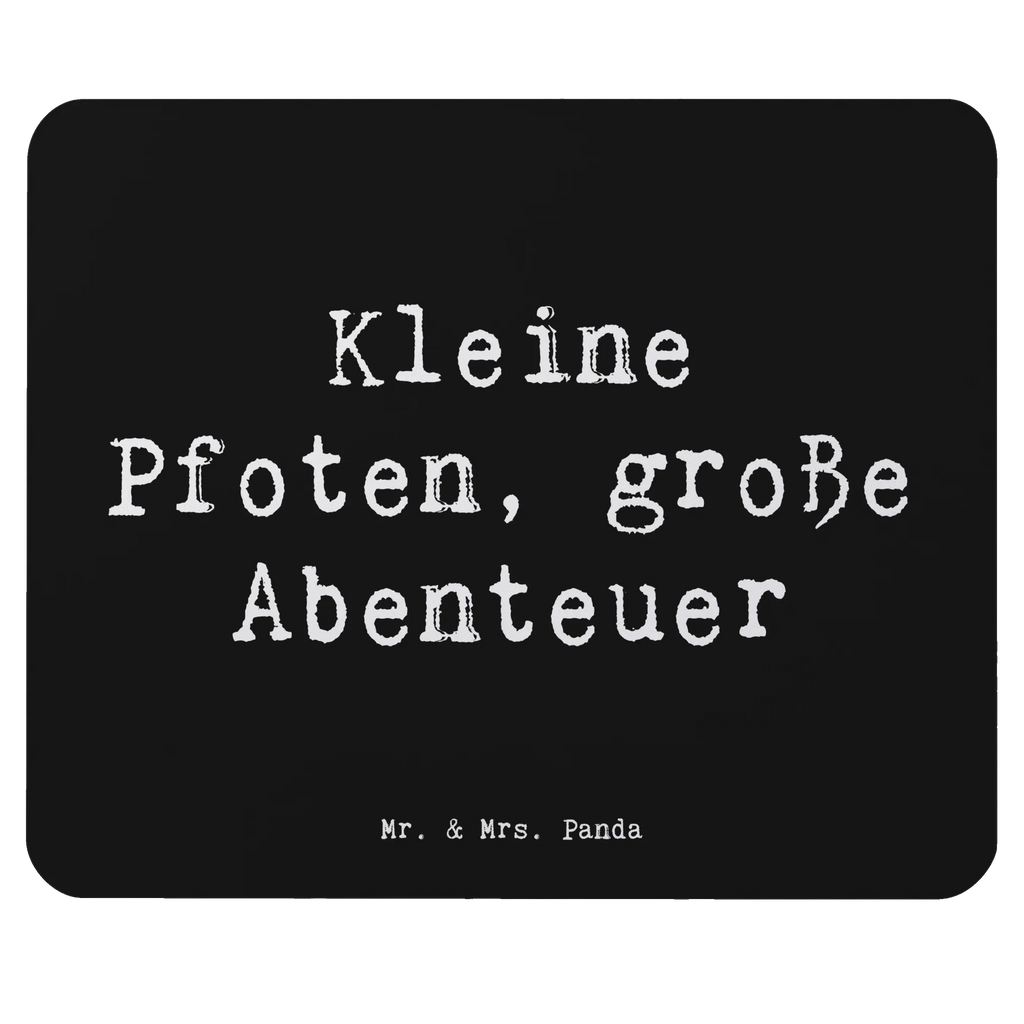 Mouse mat Saying Kleine Pfoten, große Abenteuer Mauspad Büro, Mauspad, Designer Mauspad, Arbeitszimmer, Mausunterlage, Einzigartiges Mauspad, Mousepad, PC Zubehör, Büroausstattung, Computer zubehör, Hund, Hunderasse, Rassehund, Hundebesitzer, Geschenk, Tierfreund, Schenken, Welpe