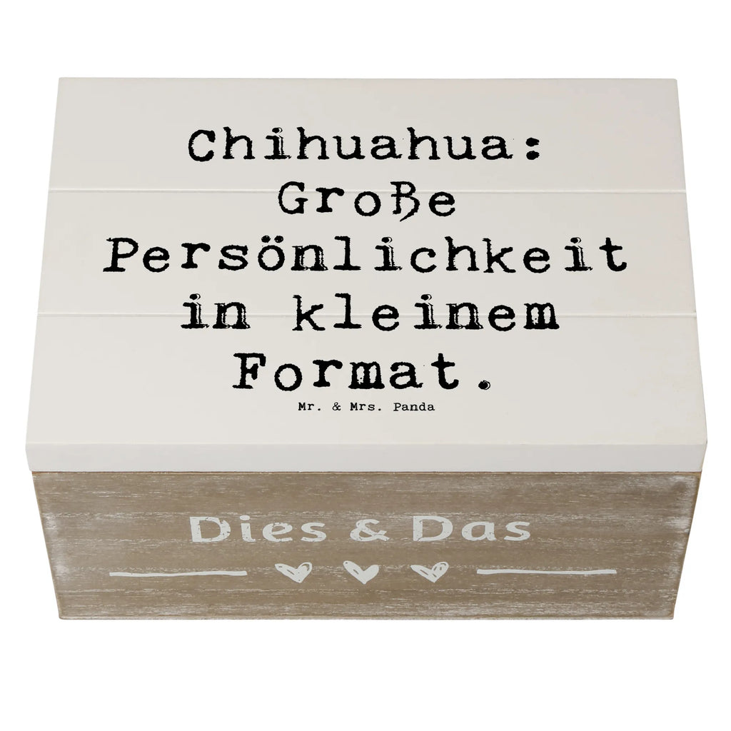 Wooden chest Saying Chihuahua: Große Persönlichkeit in kleinem Format. Geschenkbox, Kiste, Schatulle, Erinnerungskiste, Erinnerungsbox, Geschenkdose, Holzkiste, Truhe, Aufbewahrungsbox, XXL, Schatzkiste, Dekokiste, Hund, Hunderasse, Rassehund, Hundebesitzer, Geschenk, Tierfreund, Schenken, Welpe