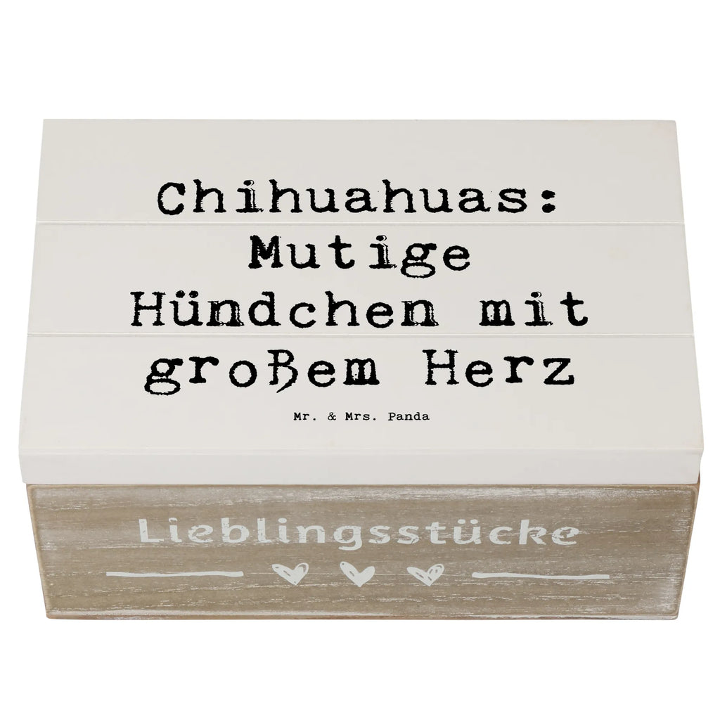 Holzkiste Spruch Chihuahua Mut Kiste, Schatulle, Erinnerungskiste, Truhe, Geschenkbox, XXL, Erinnerungsbox, Schatzkiste, Holzkiste, Geschenkdose, Dekokiste, Aufbewahrungsbox, Hund, Hunderasse, Rassehund, Hundebesitzer, Geschenk, Tierfreund, Schenken, Welpe