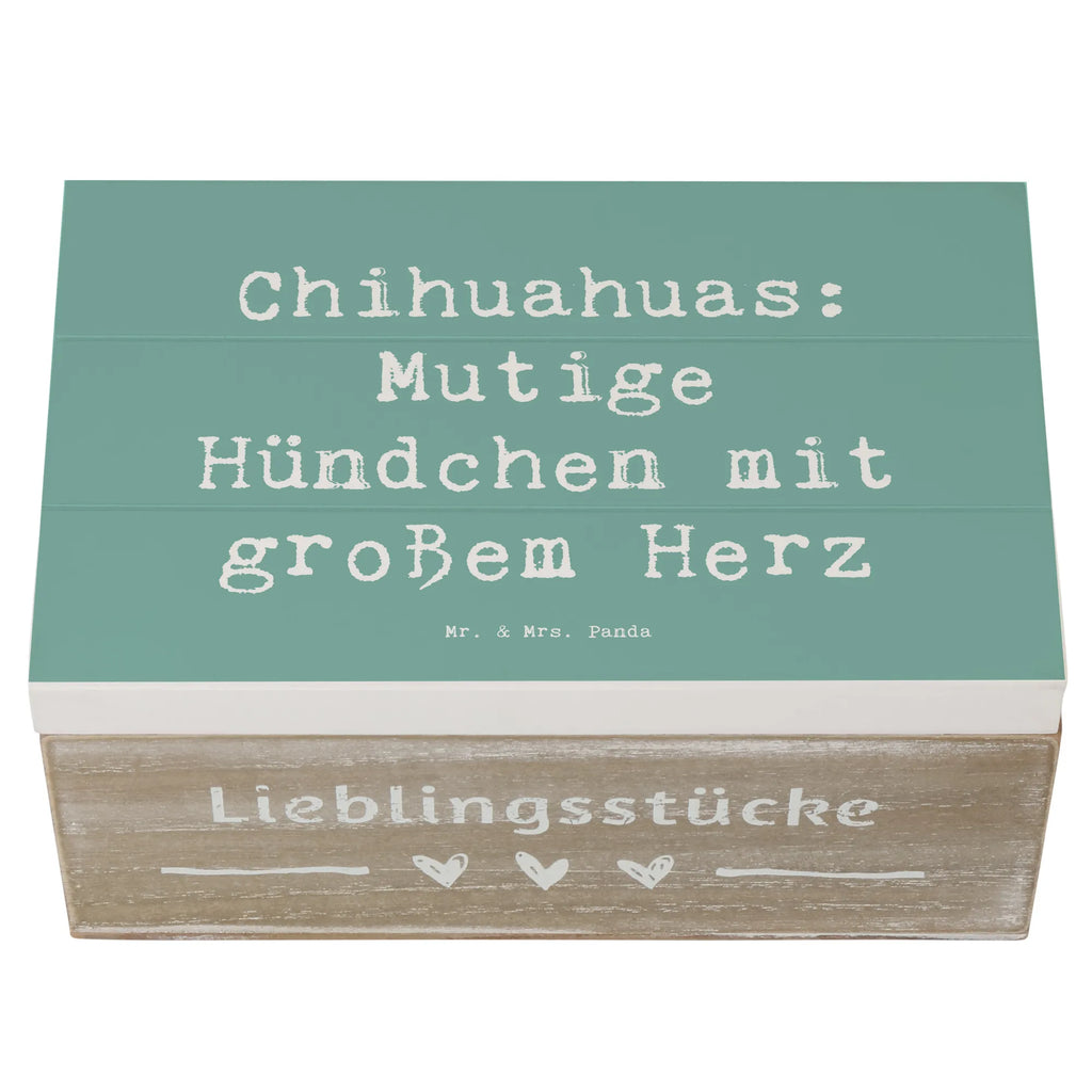 Holzkiste Spruch Chihuahua Mut Kiste, Schatulle, Erinnerungskiste, Truhe, Geschenkbox, XXL, Erinnerungsbox, Schatzkiste, Holzkiste, Geschenkdose, Dekokiste, Aufbewahrungsbox, Hund, Hunderasse, Rassehund, Hundebesitzer, Geschenk, Tierfreund, Schenken, Welpe