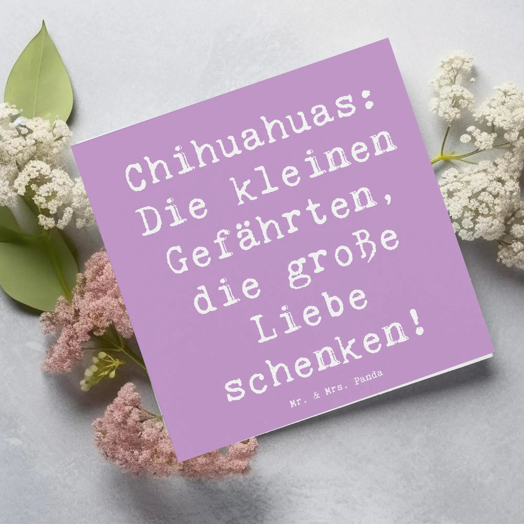 Deluxe Karte Spruch Chihuahua Liebe Grußkarte, Hochwertige Grußkarte, Karte, Einladungskarte, Glückwunschkarte, Klappkarte, Hochwertige Klappkarte, Geburtstagskarte, Hochzeitskarte, Hund, Hunderasse, Rassehund, Hundebesitzer, Geschenk, Tierfreund, Schenken, Welpe